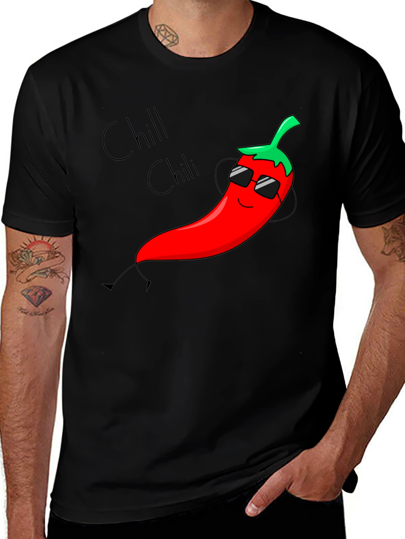 Variant 10 of Chill Chili Graphic T-Shirt - Unisex Cotton Tee