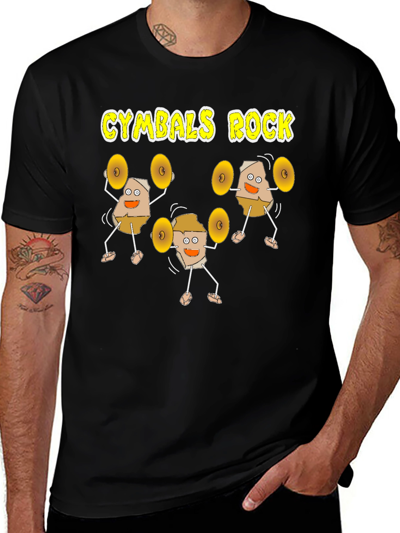 Variant 16 of Cymbals Rock Funny Musician T-Shirt