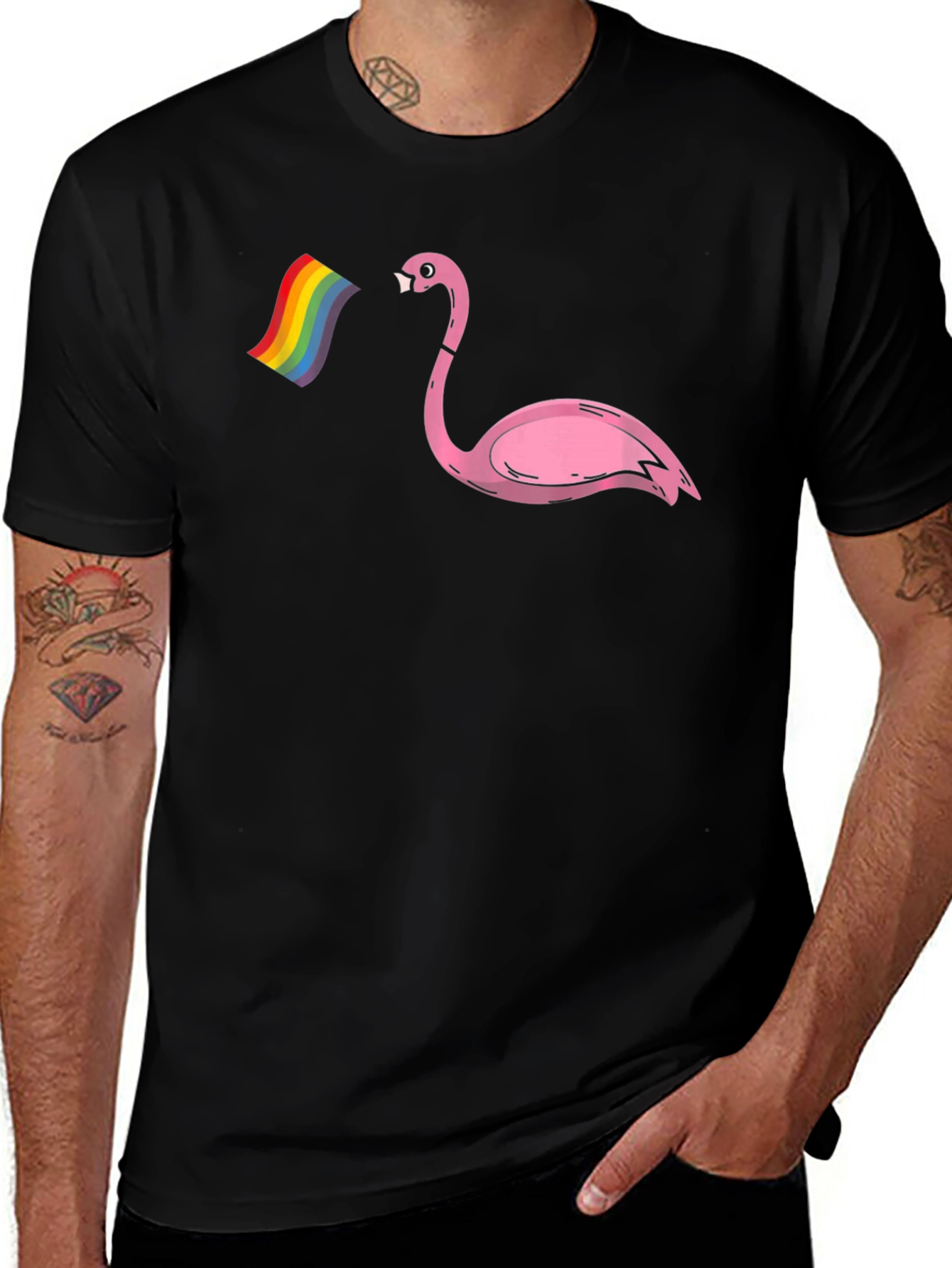Variant 27 of Flamingo Pride Graphic Tee