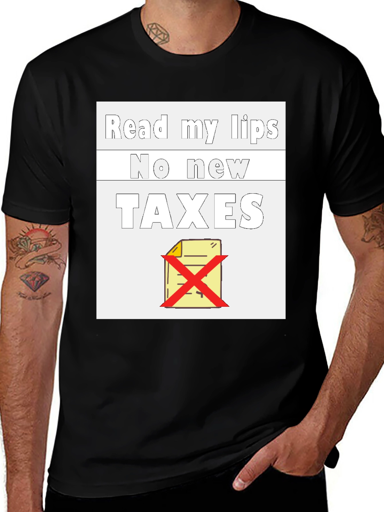 Variant 23 of No New Taxes Graphic T-Shirt