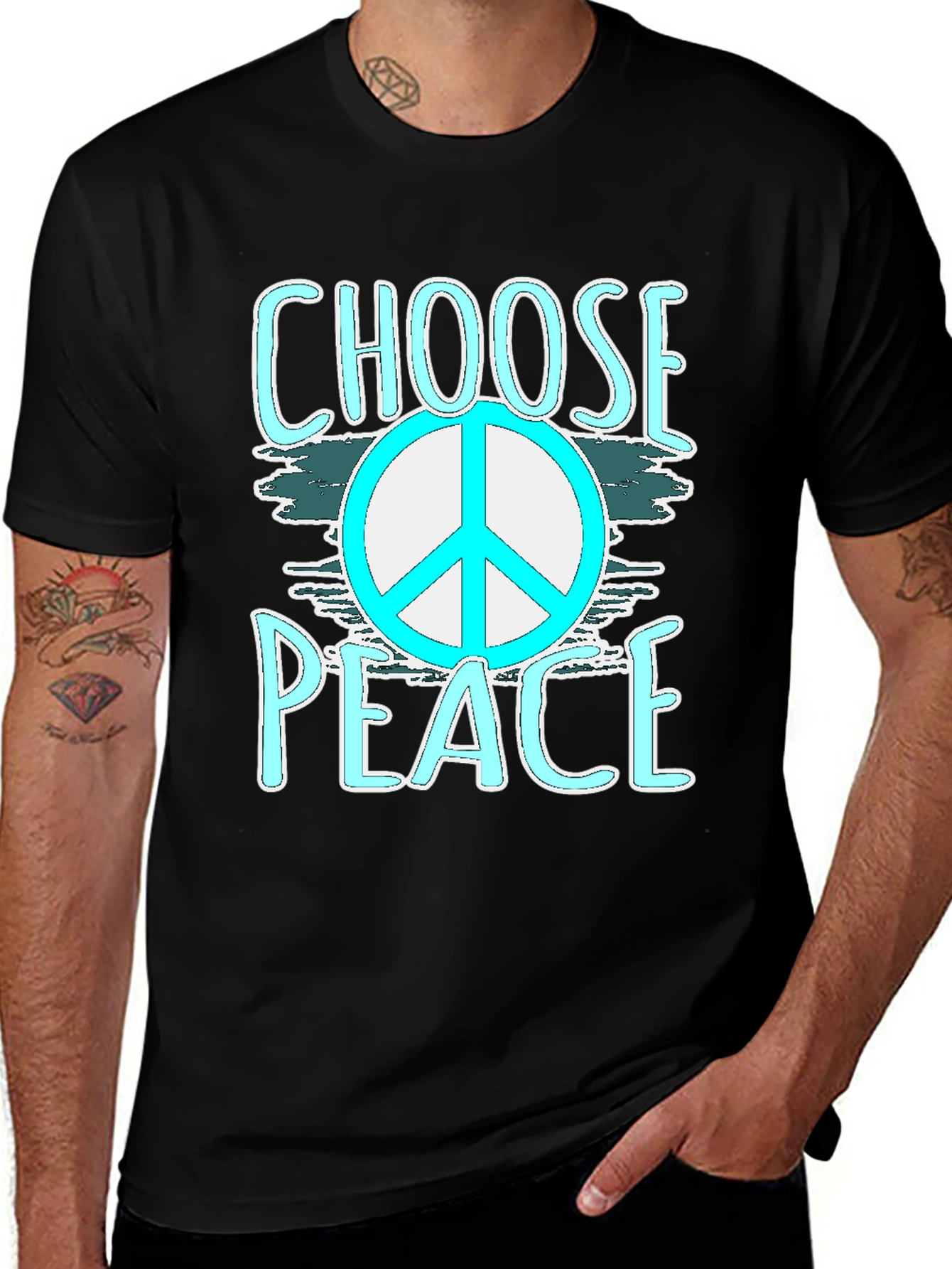 Variant 14 of Choose Peace Graphic T-Shirt