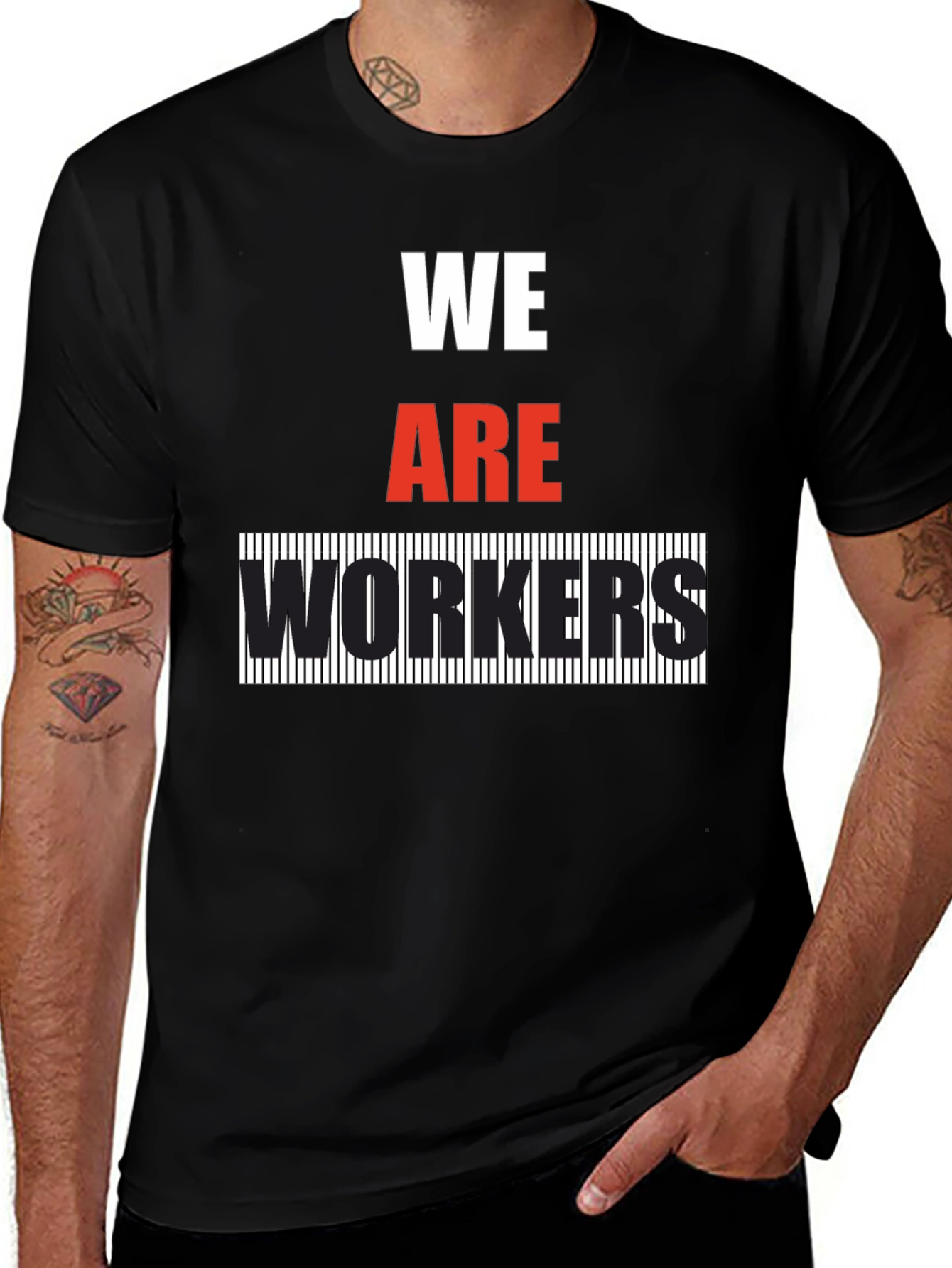 Variant 25 of We Are Workers Graphic Tee - Bold Statement T-Shirt