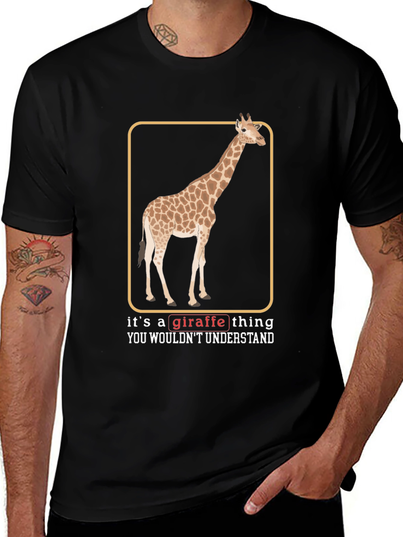 Variant 26 of Giraffe Thing Graphic T-Shirt