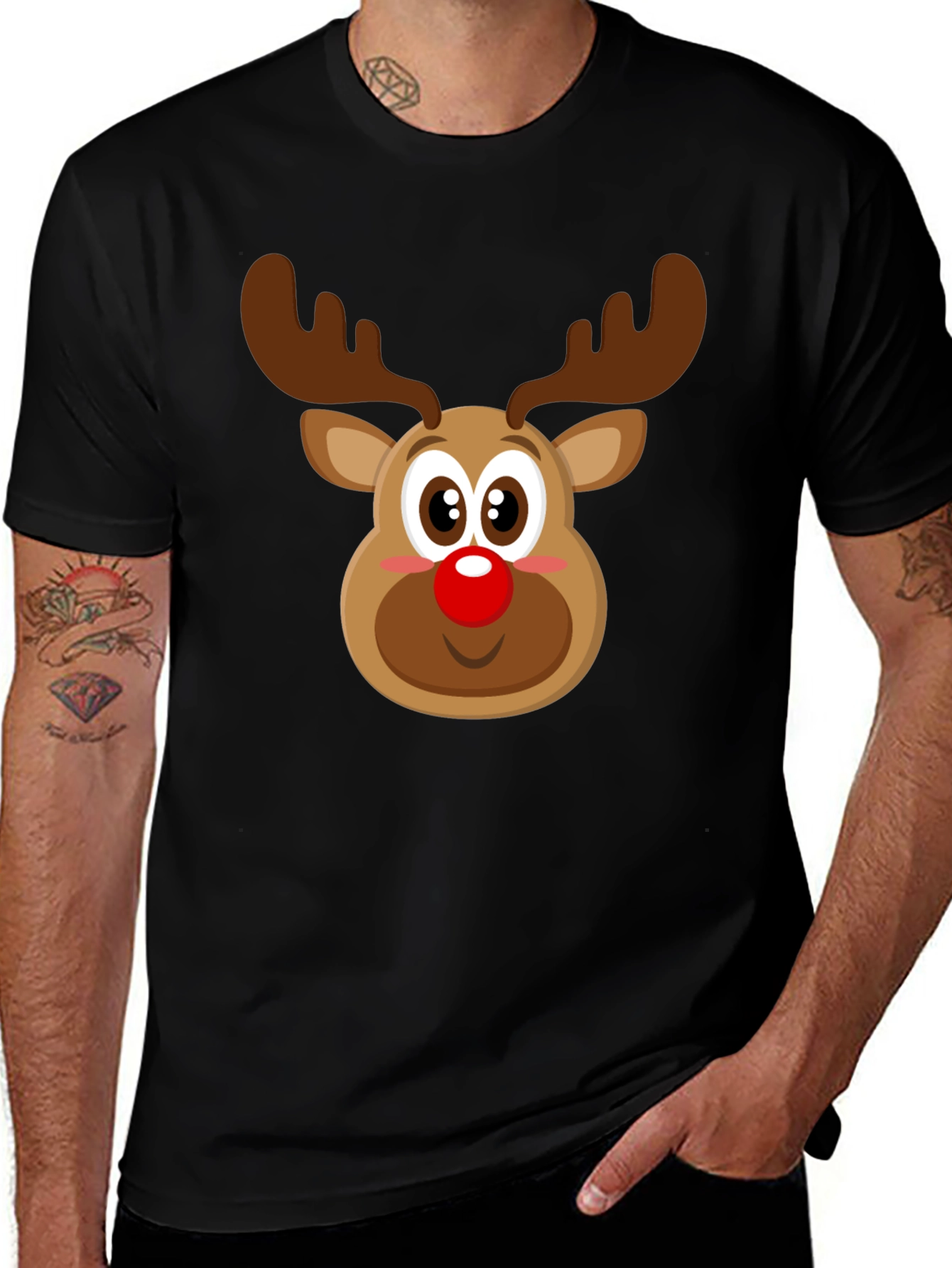 Rudolph Christmas T-Shirt - Festive Holiday Apparel