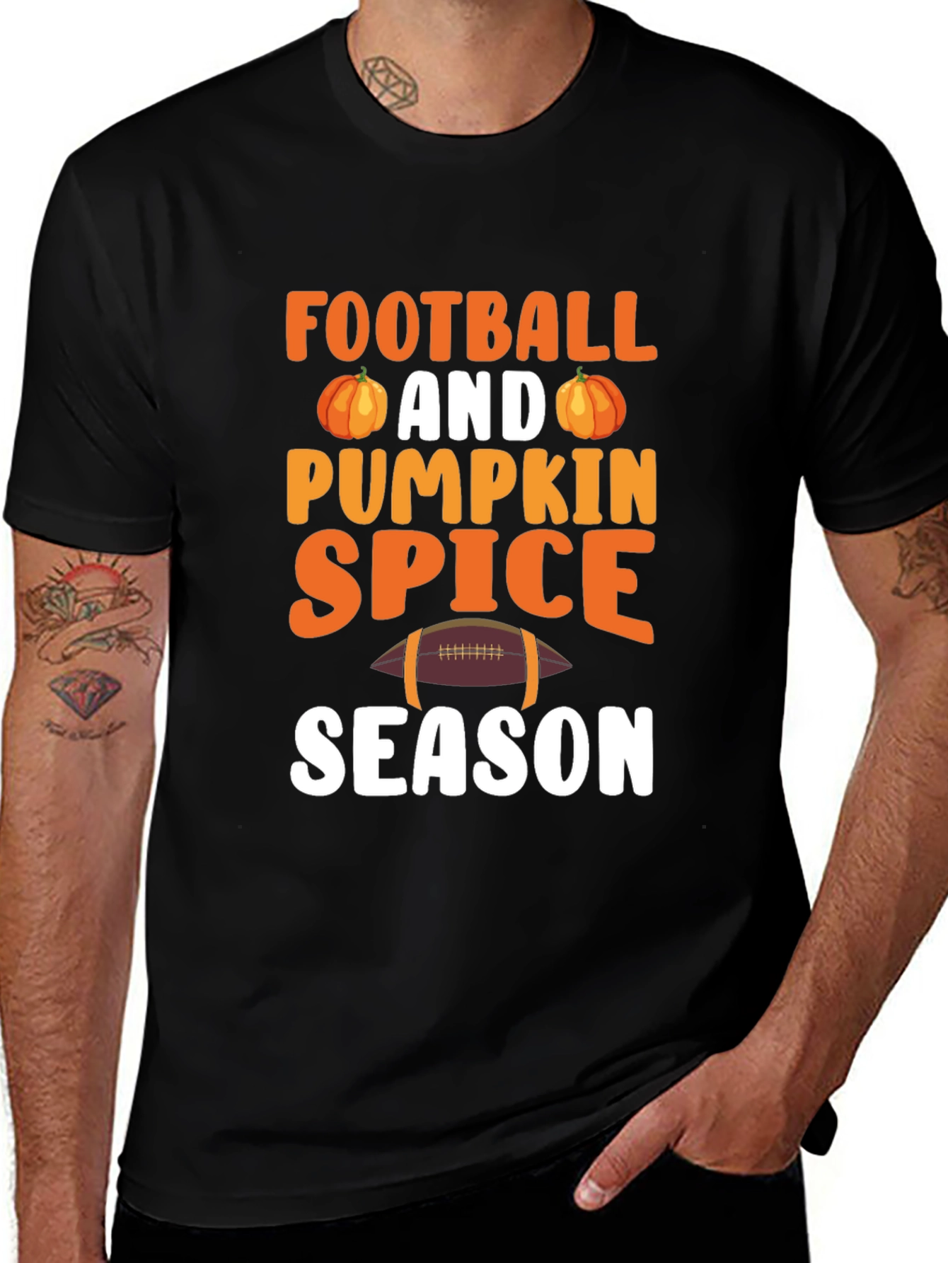 Variant 24 of Football and Pumpkin Spice Season T-Shirt