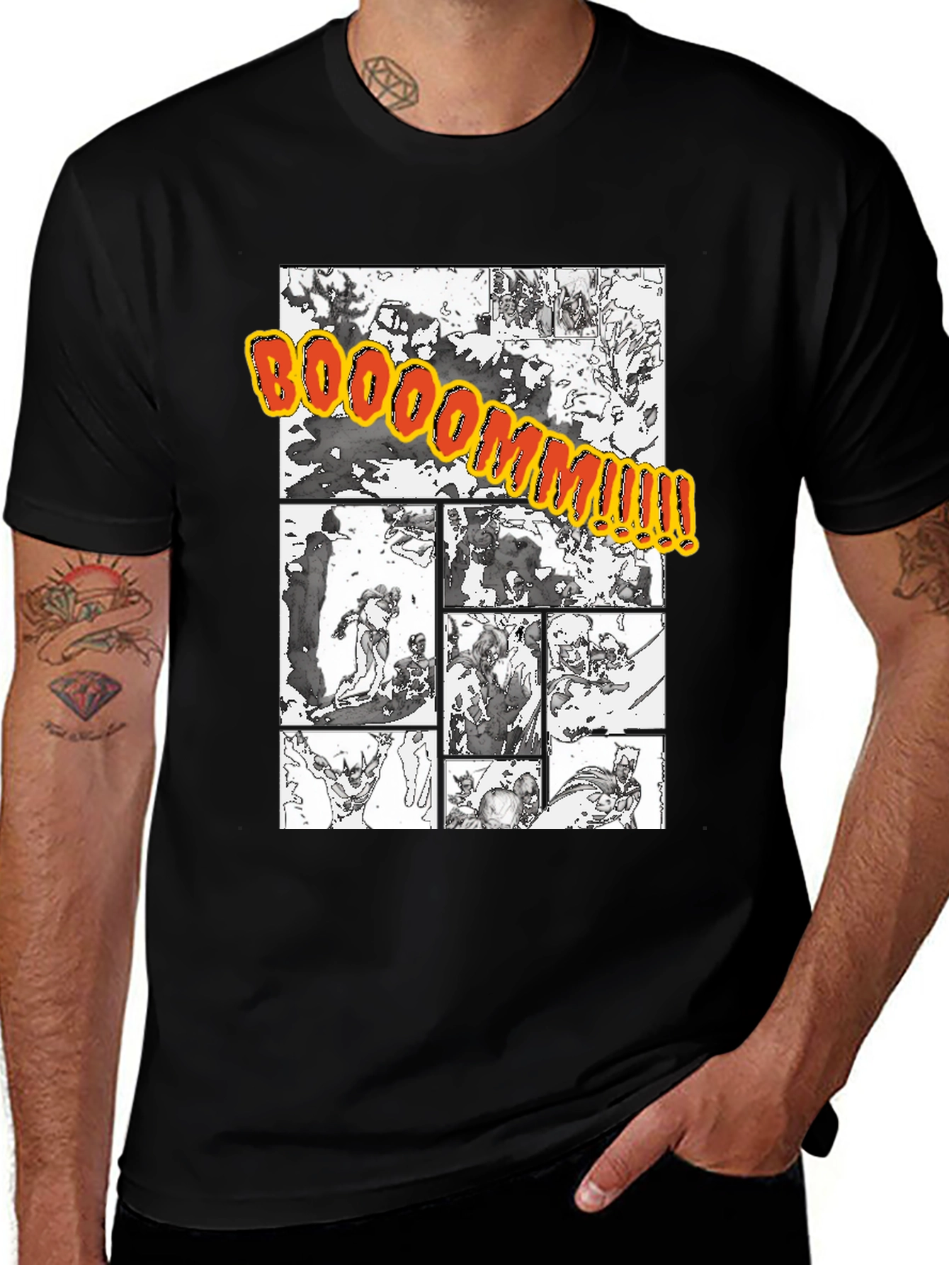 Variant 11 of Comic Book BOOOOOMMM!!! Black T-Shirt