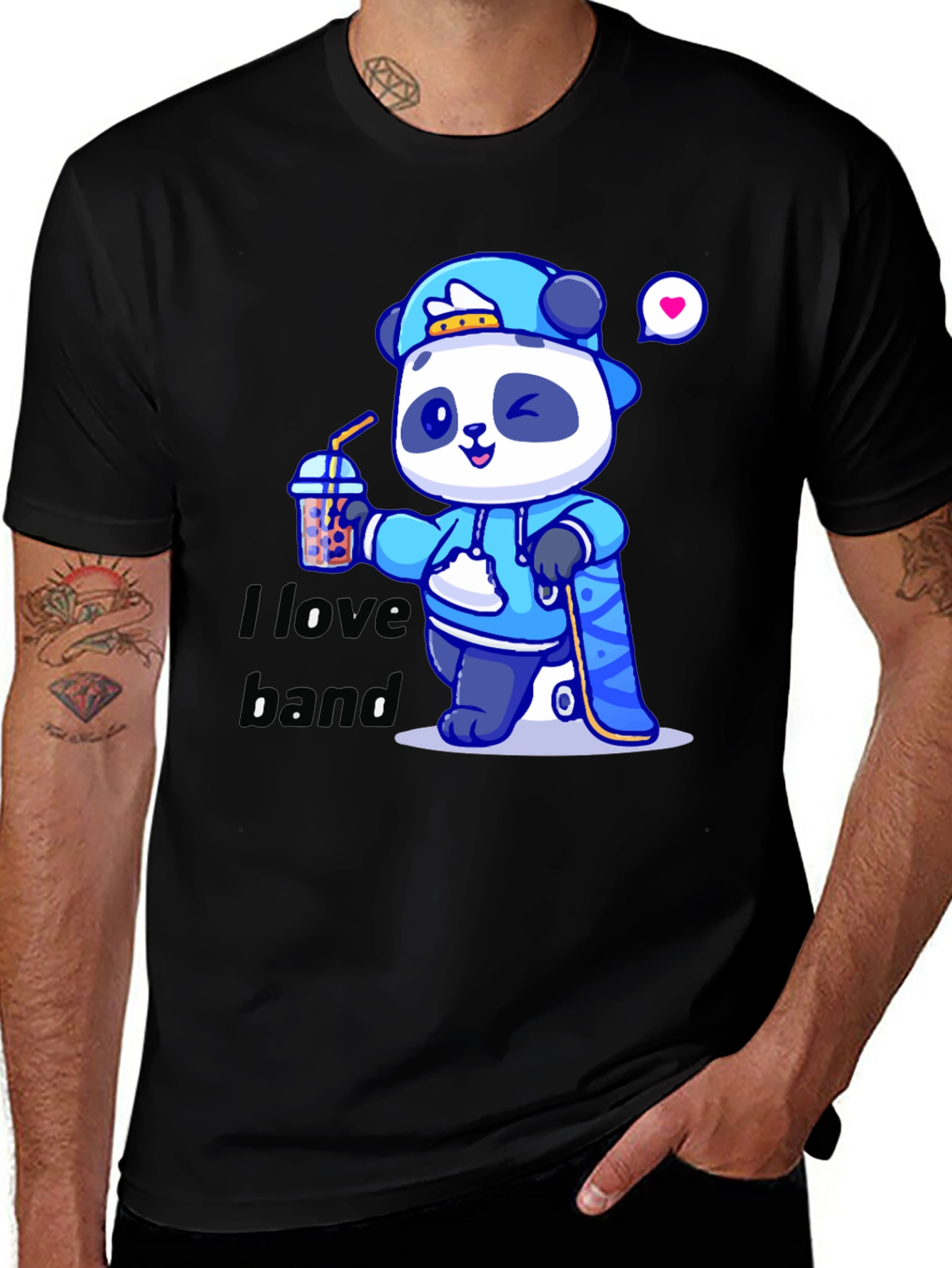 Variant 22 of Cool Panda Skate T-Shirt