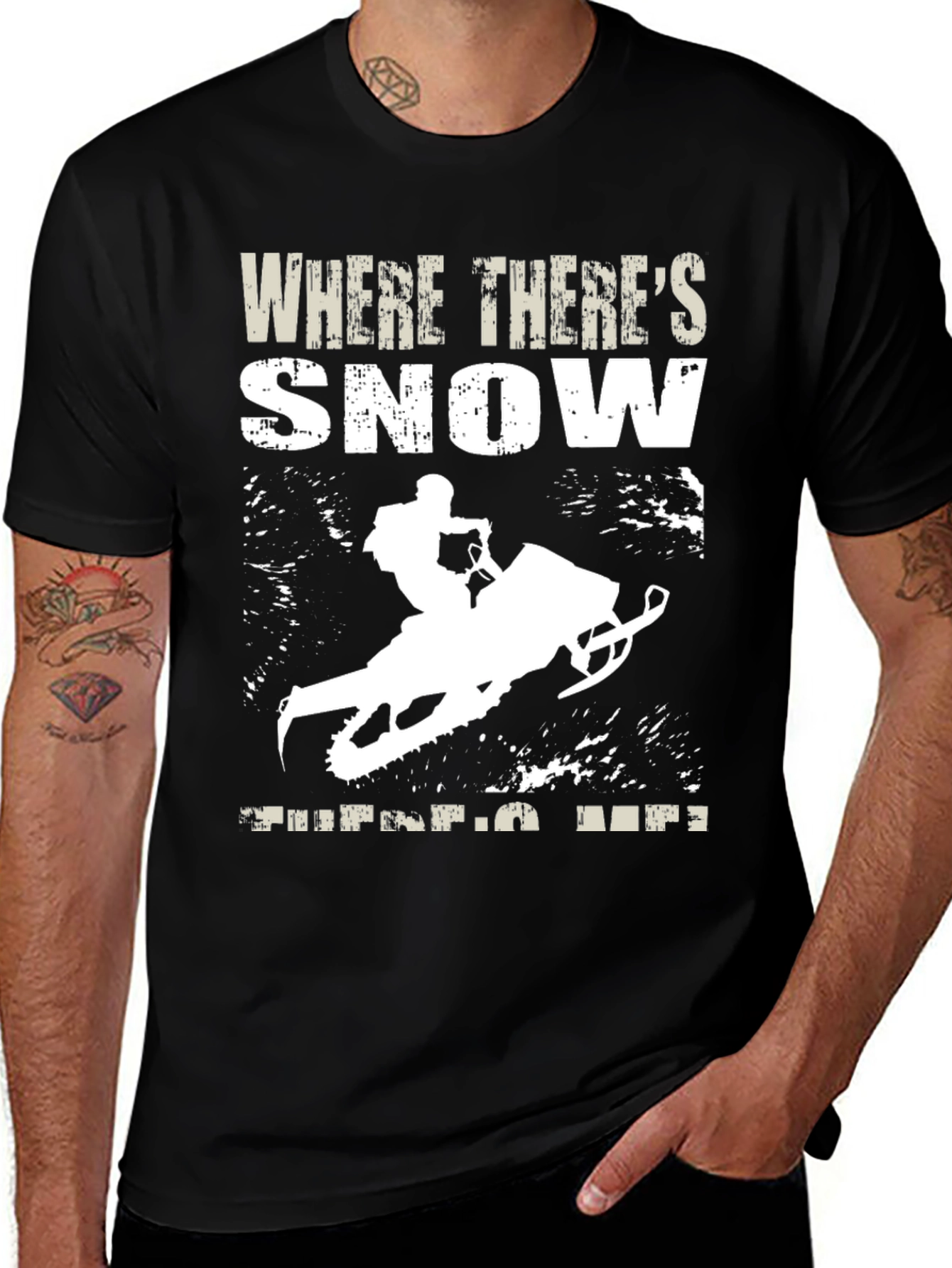Variant 16 of Snowmobile Graphic T-Shirt - Winter Adventure Apparel
