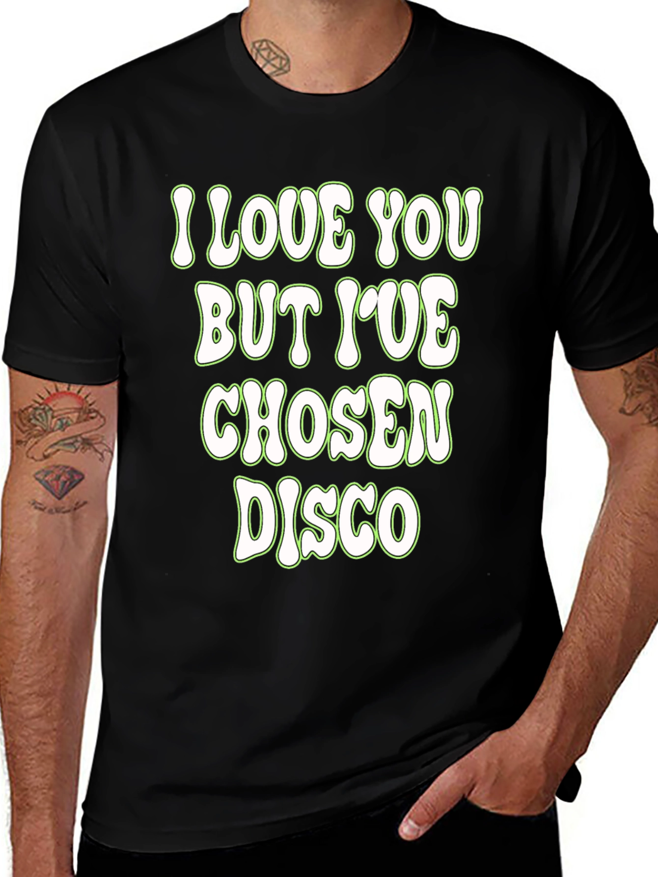 Variant 13 of I Love You But I've Chosen Disco T-Shirt