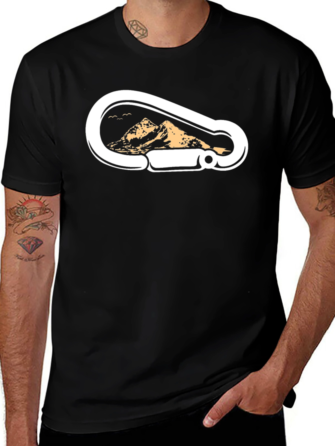 Variant 18 of Carabiner Mountain Graphic T-Shirt