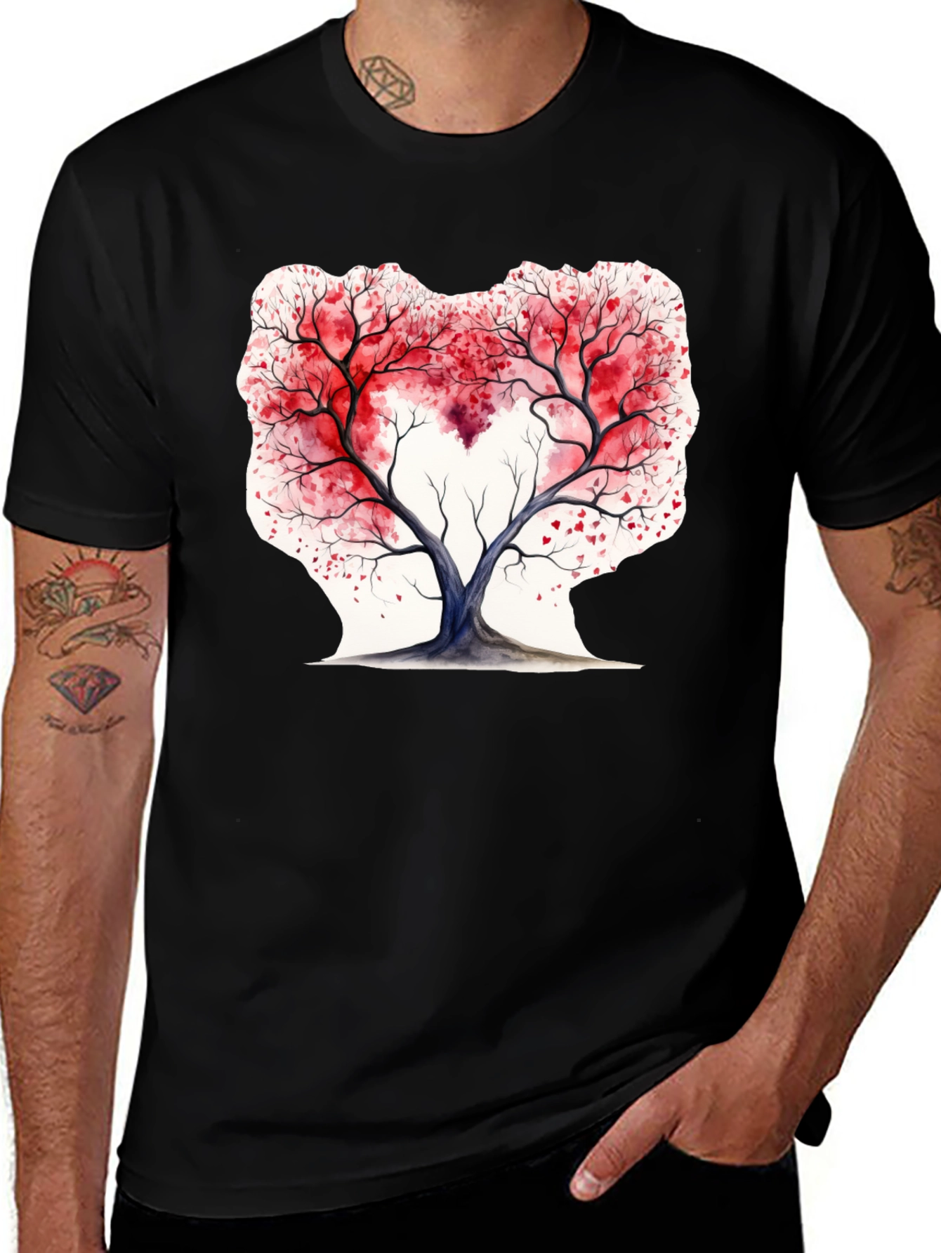 Heart Tree Valentine's Day Graphic Tee