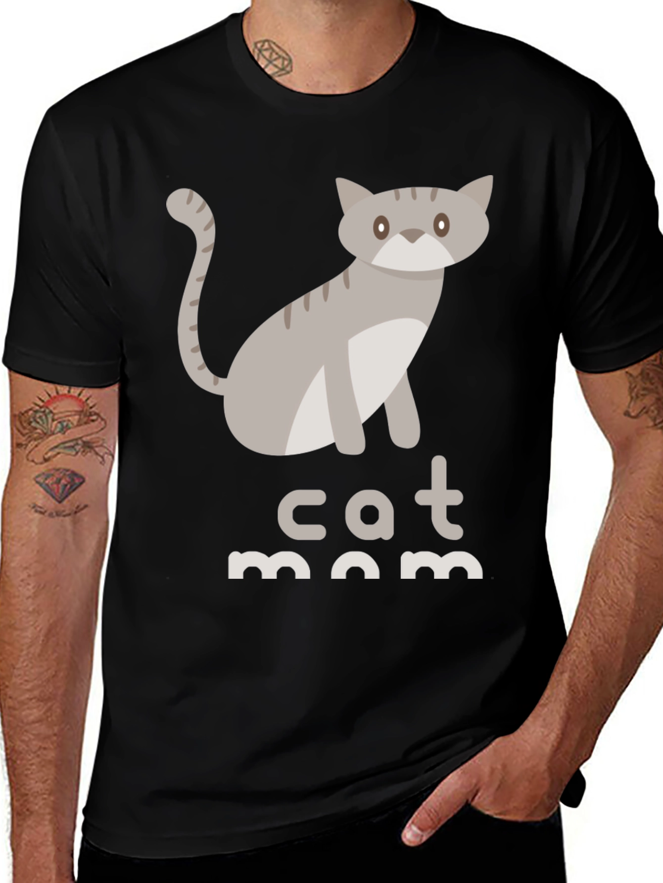 Variant 19 of Cat Mom T-Shirt - Cute Graphic Tee