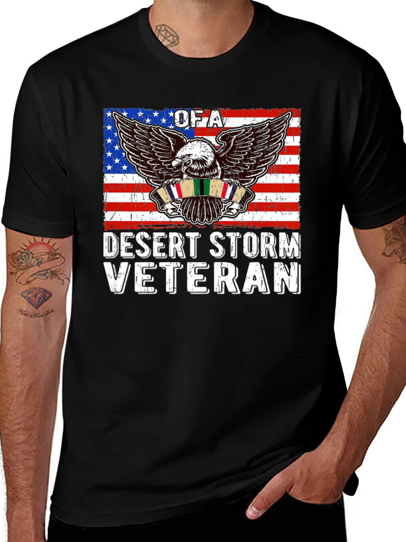Desert Storm Veteran Eagle T-Shirt