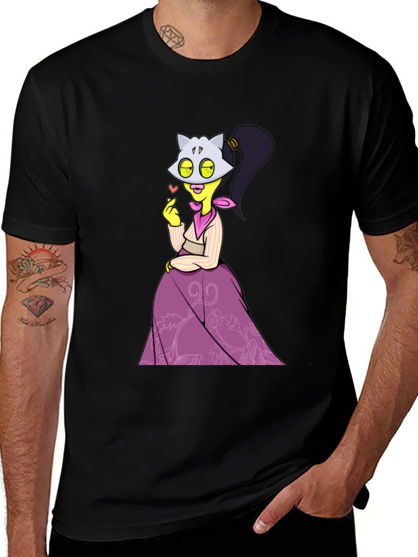 Variant 6 of Cartoon Character Graphic T-Shirt