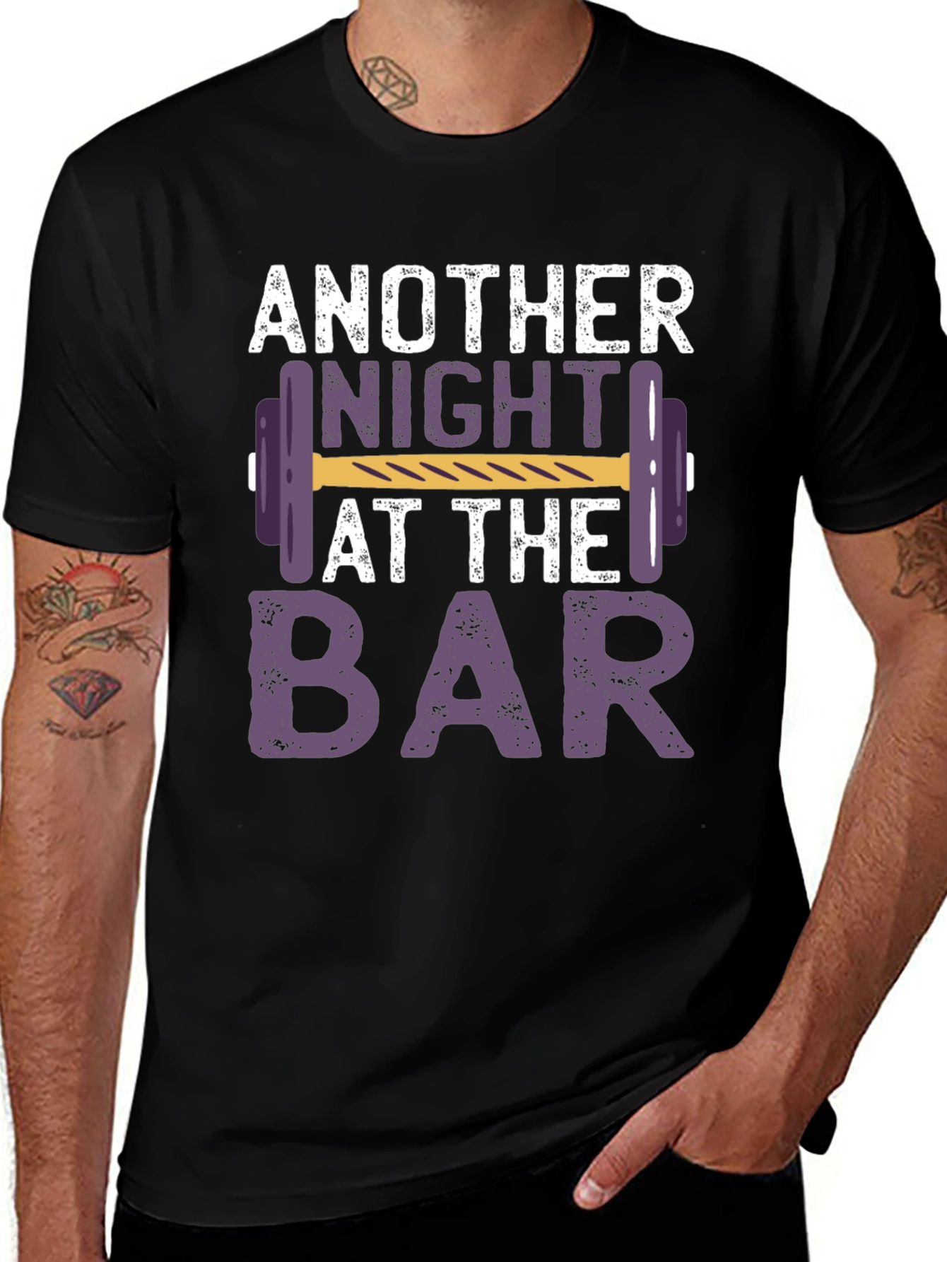 Variant 10 of Another Night at the Bar Gym T-Shirt