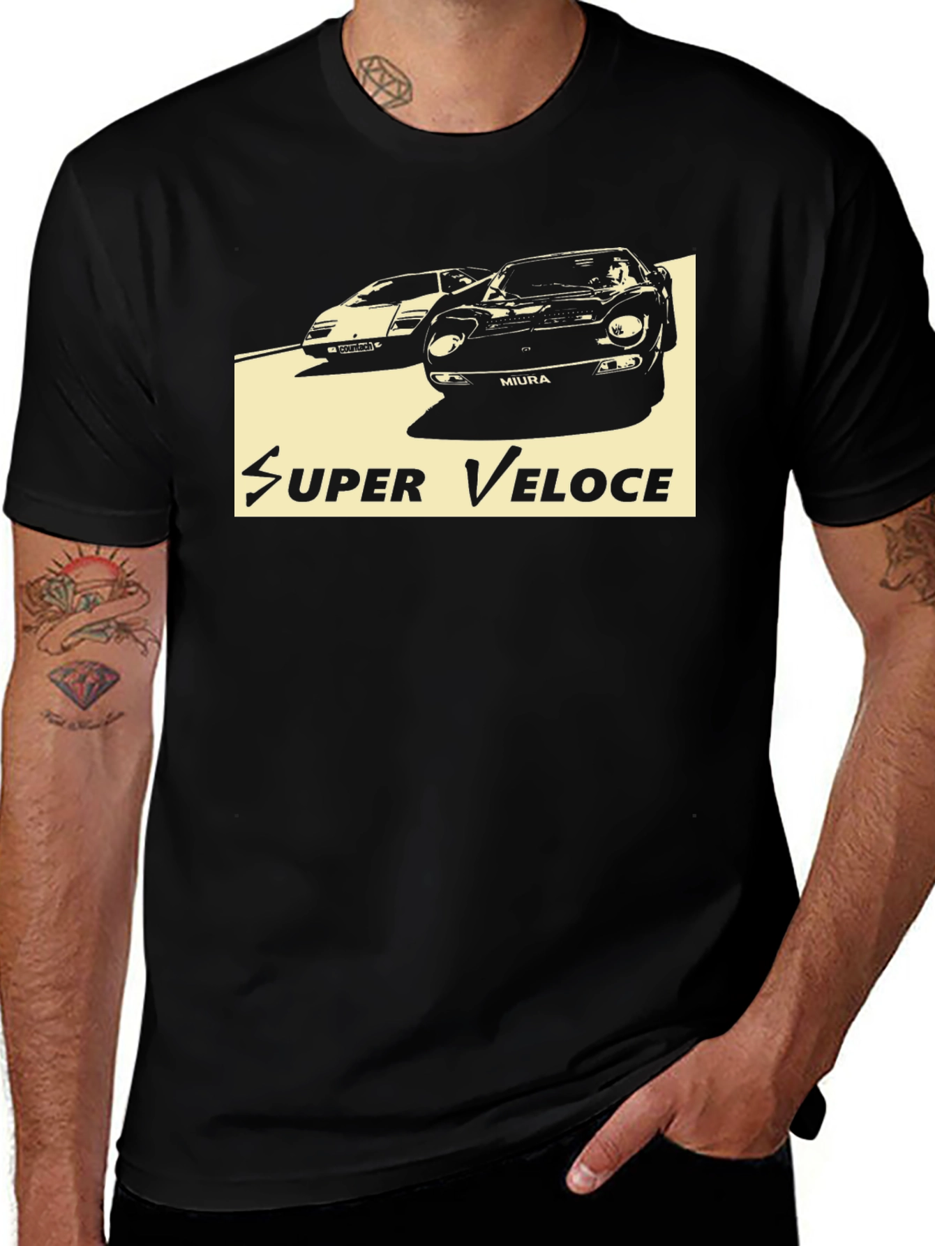 Super Veloce Car T-Shirt - Miura