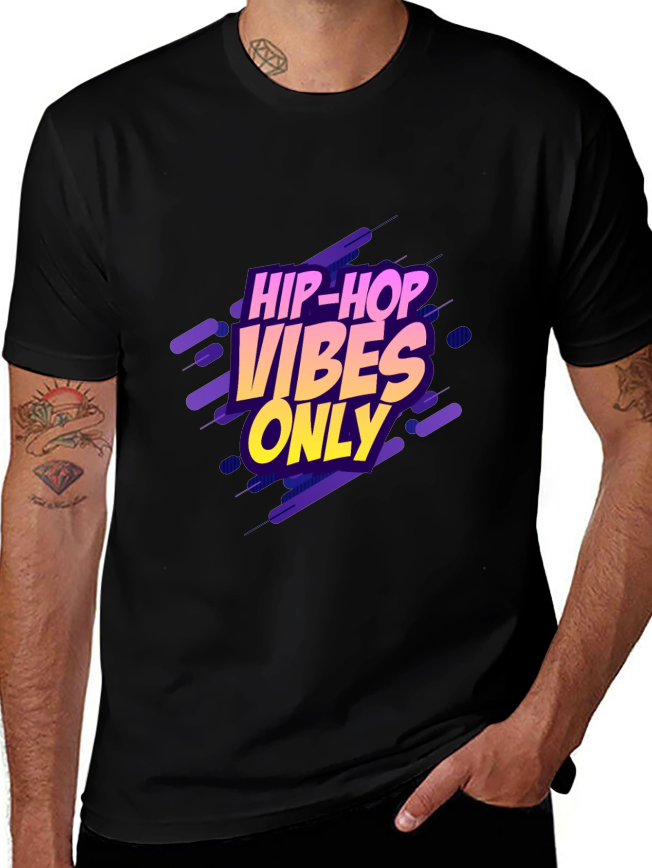 Variant 3 of Hip-Hop Vibes Only Graphic Tee