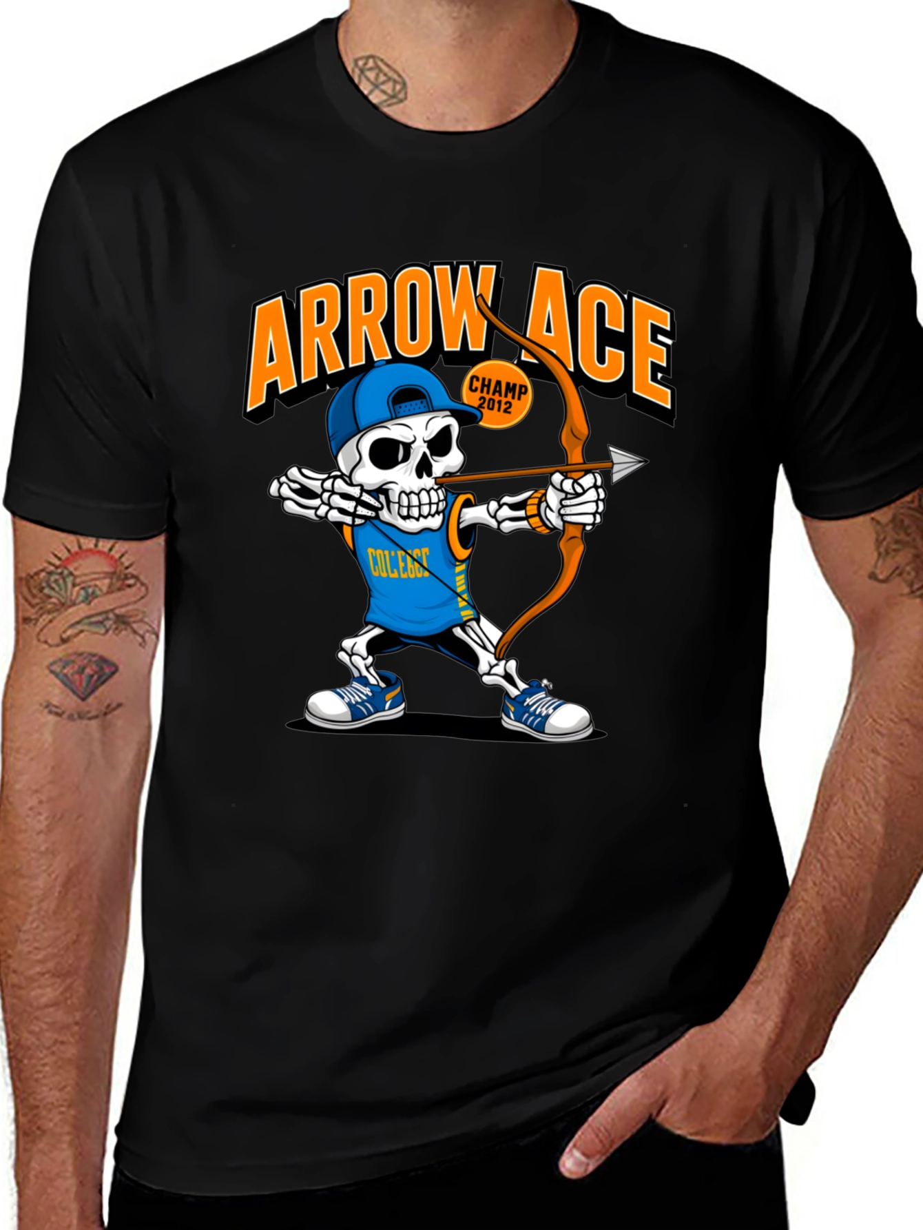 Variant 13 of Arrow Ace Skeleton Archer T-Shirt
