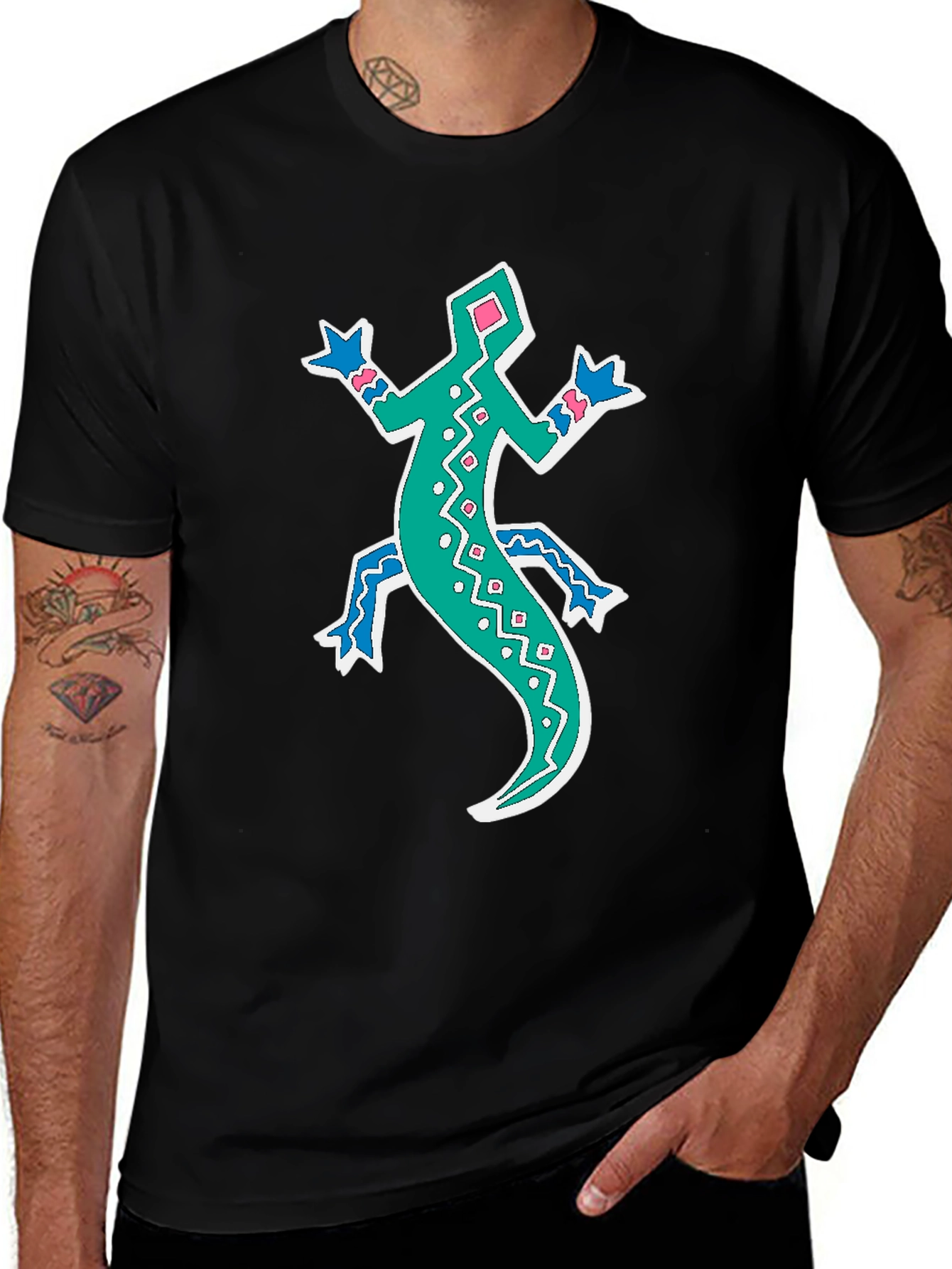 Variant 20 of Lizard Graphic Tee - Funky Casual Style