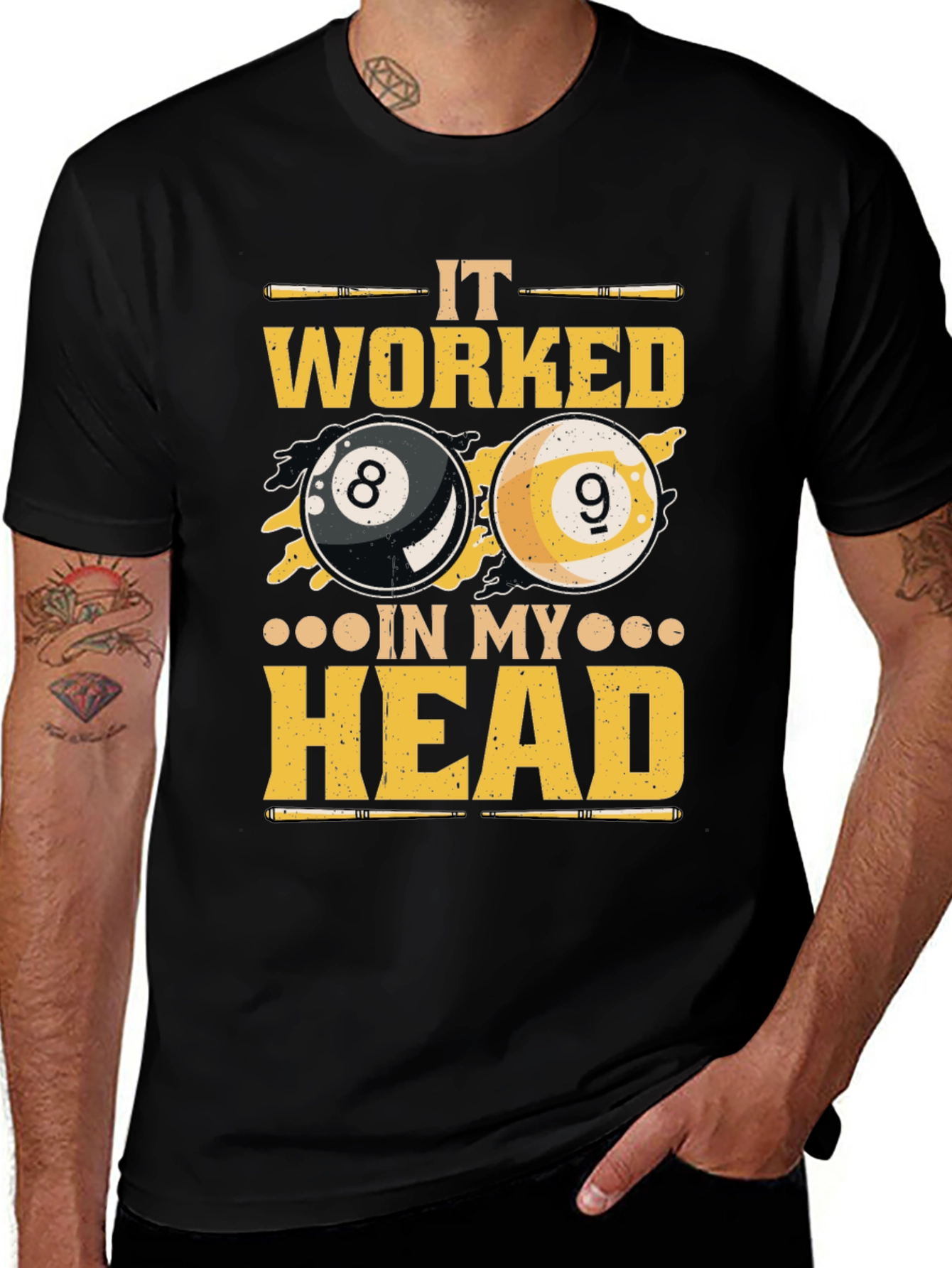 Variant 2 of Billiards "It Worked in My Head" Graphic Tee