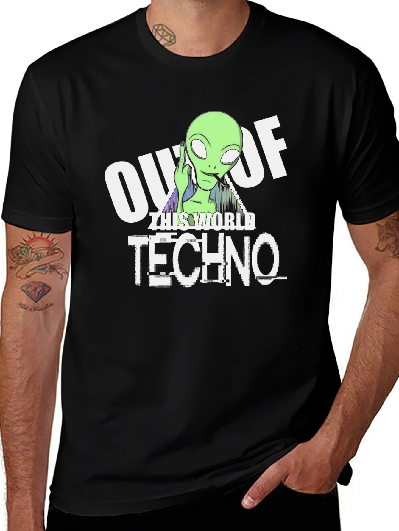 Variant 21 of Out of This World Techno Graphic T-Shirt