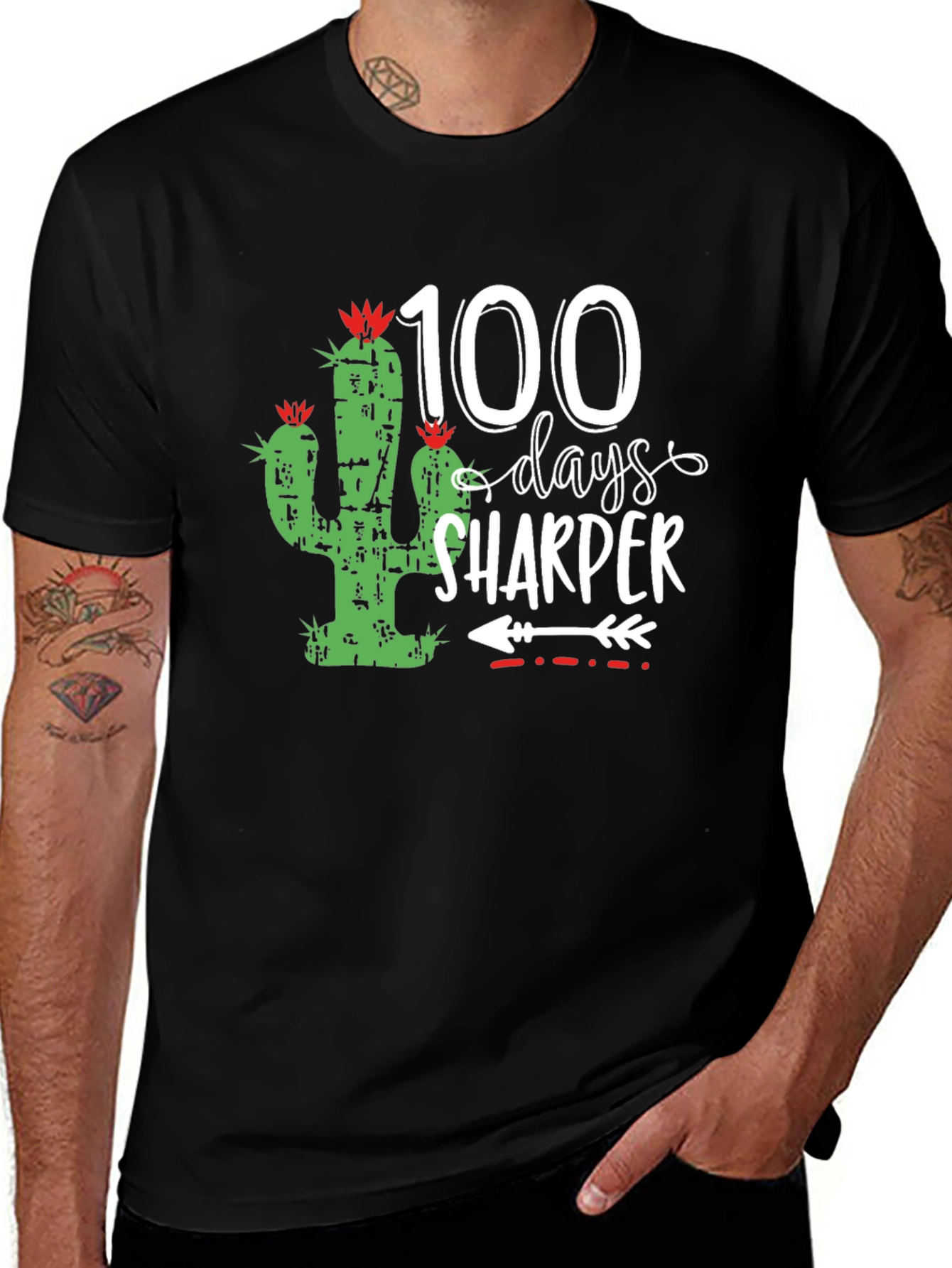 Variant 17 of 100 Days Sharper Cactus Graphic Tee