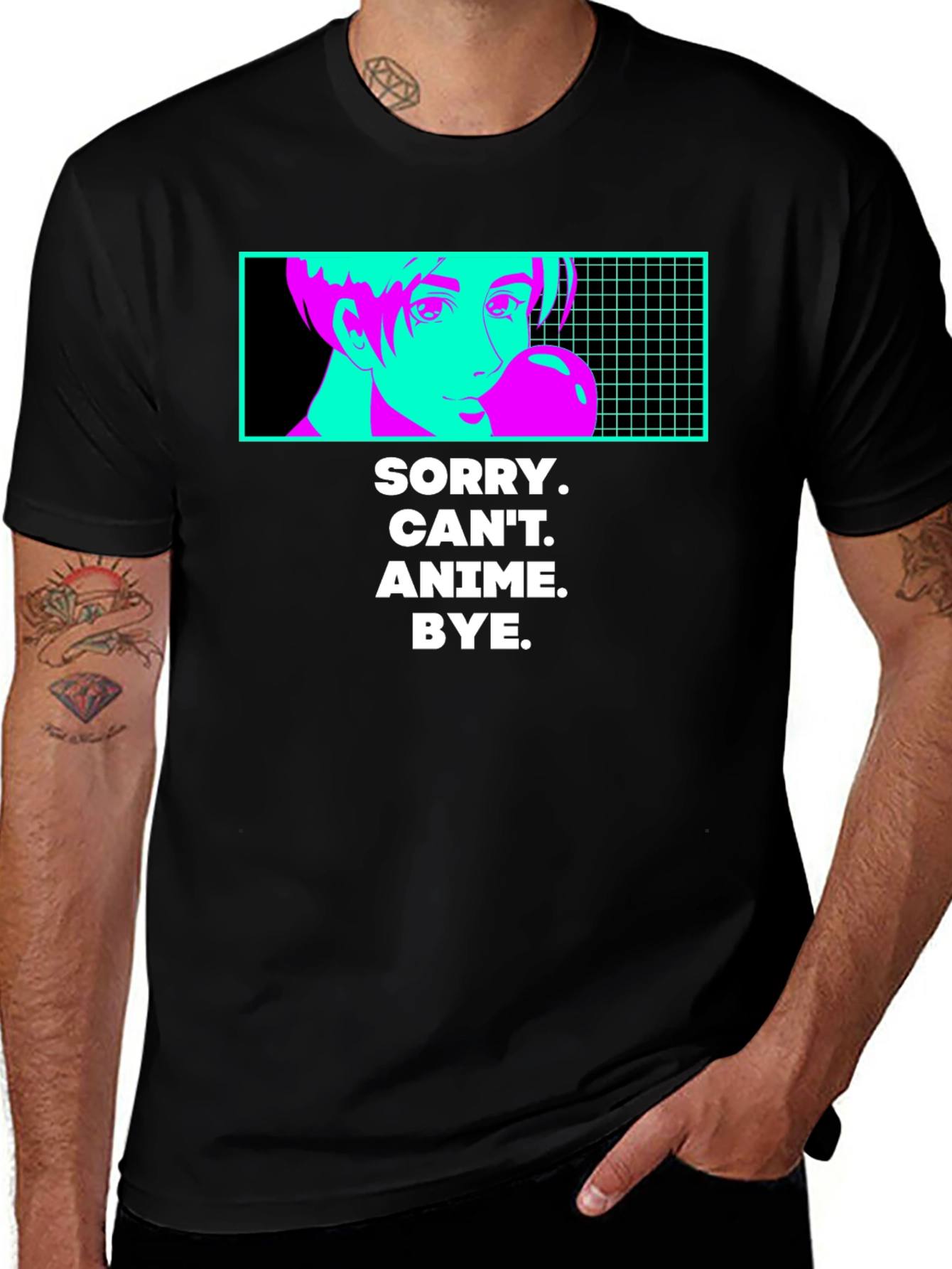 Variant 9 of Anime Lover T-Shirt - Sorry Can't Anime Bye