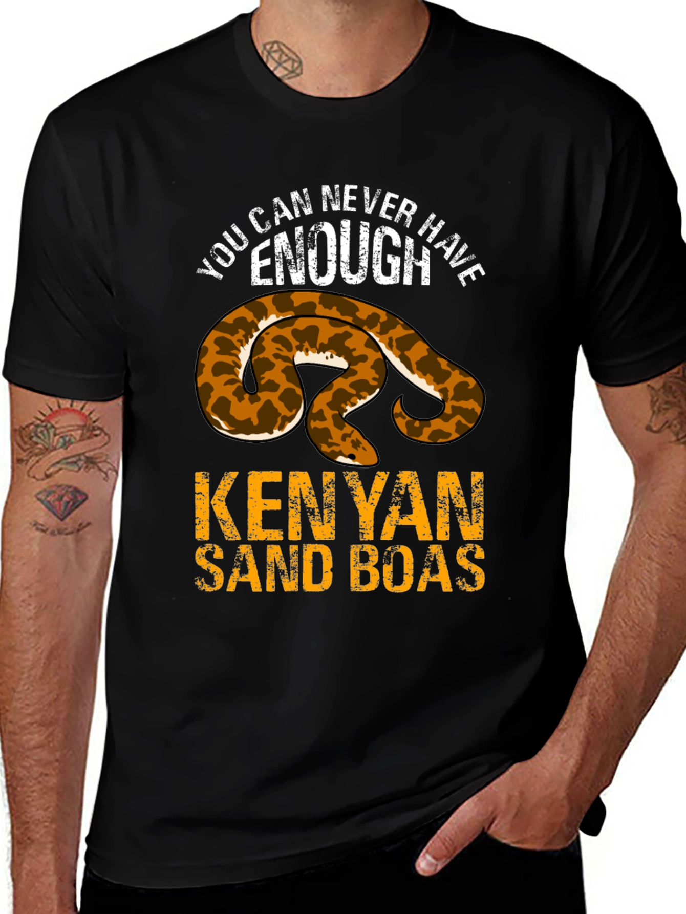 Kenyan Sand Boas T-Shirt - Never Enough Snake Tee