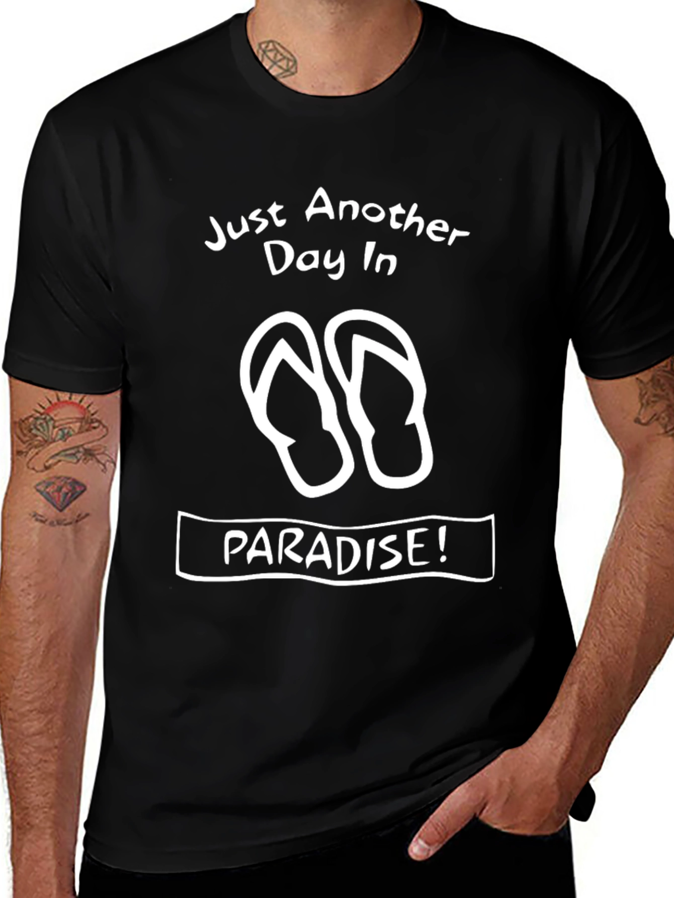 Variant 8 of Paradise Flip-Flop Graphic Tee