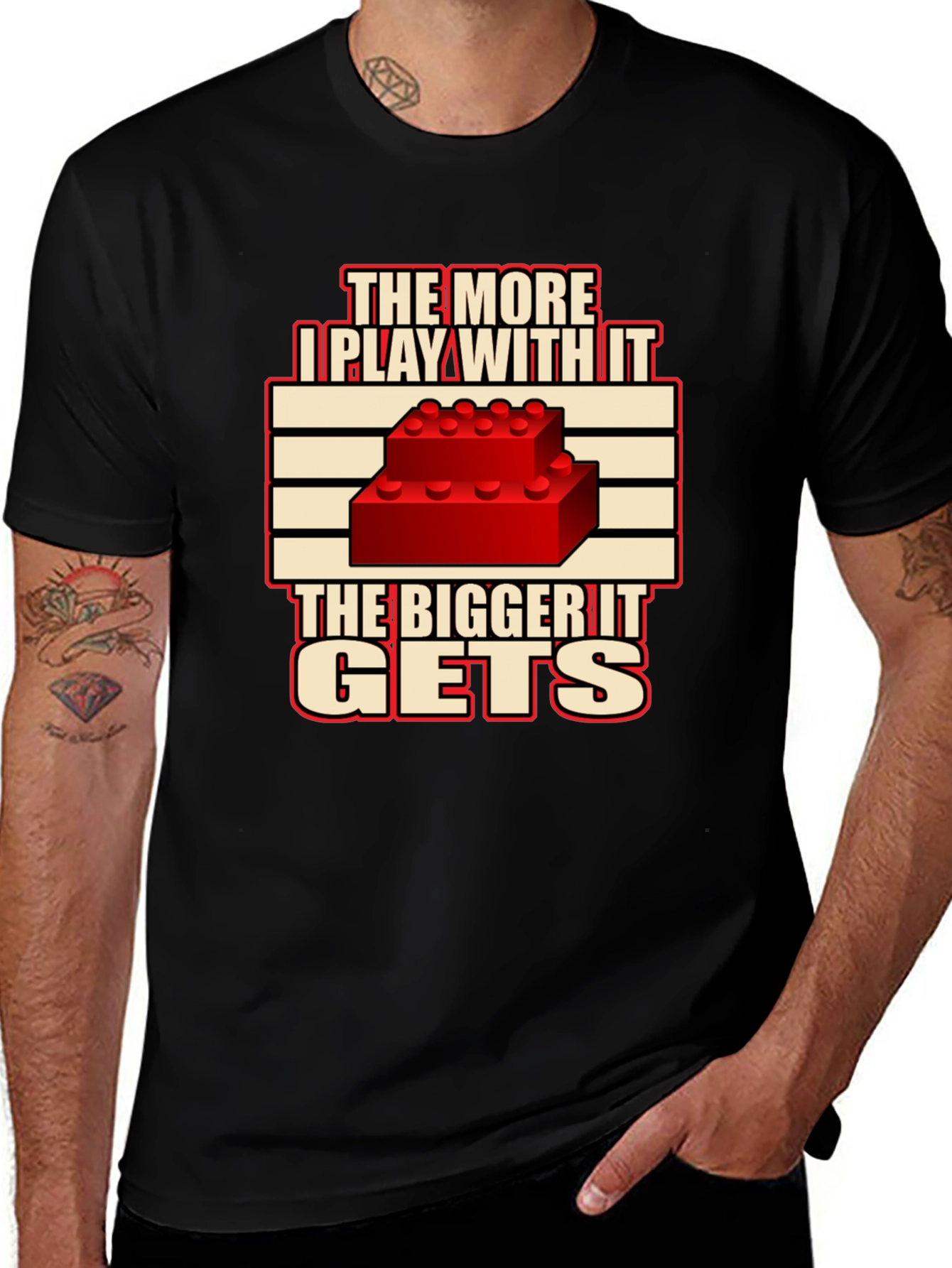 Variant 5 of The More I Play Funny Graphic T-Shirt