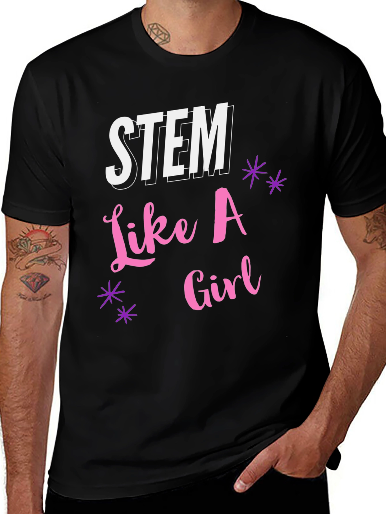STEM Like A Girl Graphic T-Shirt