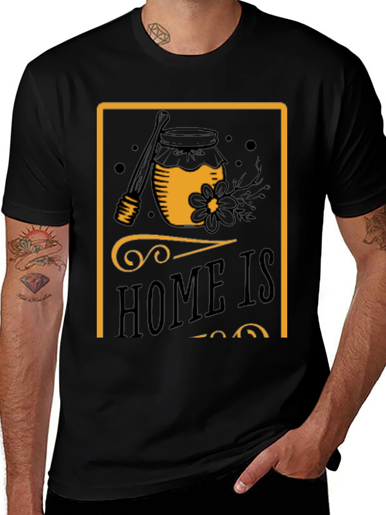Variant 10 of Honey Jar Graphic T-Shirt - Sweet Comfort Tee