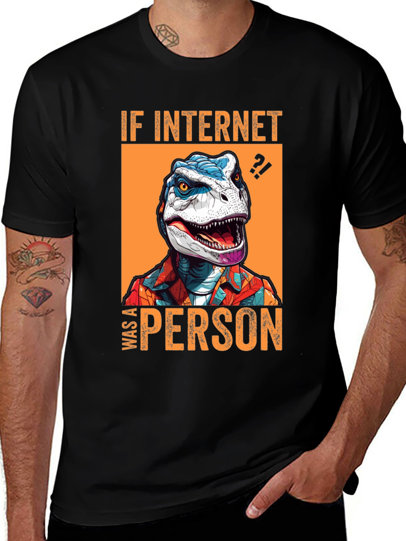 Variant 7 of Internet Dinosaur Graphic Tee