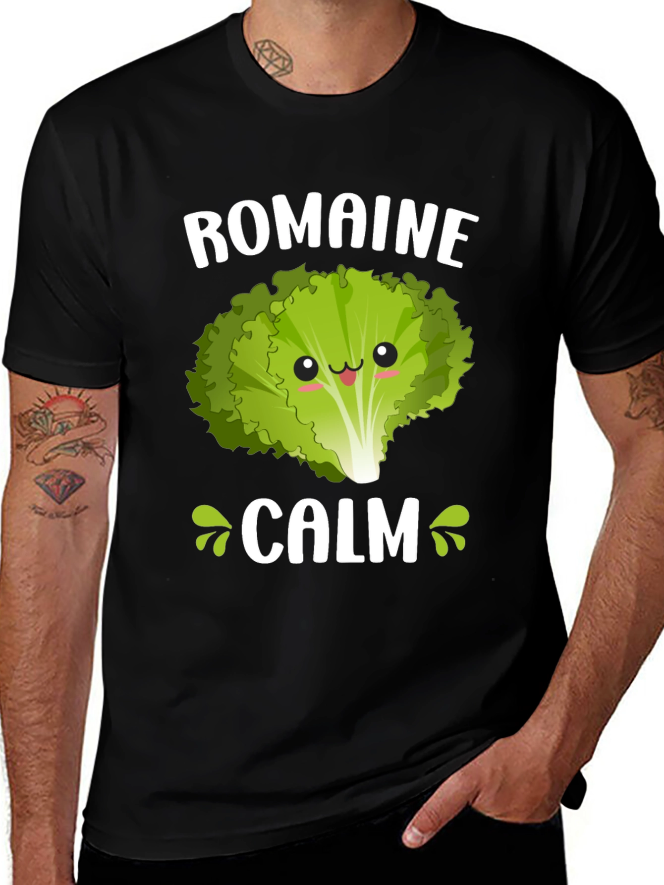 Variant 10 of Romaine Calm T-Shirt - Funny Lettuce Pun Tee