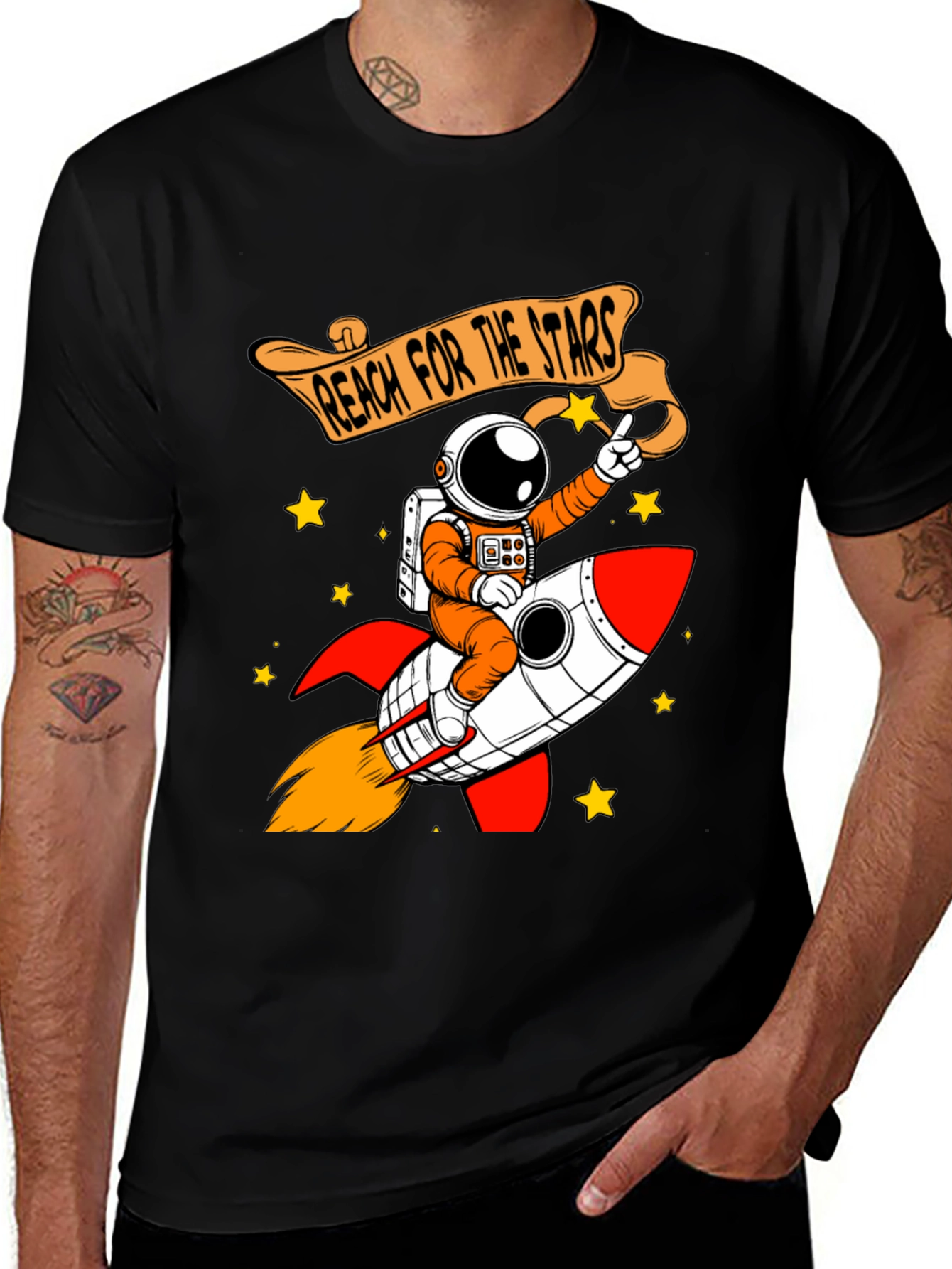 Variant 5 of Reach for the Stars Graphic Tee
