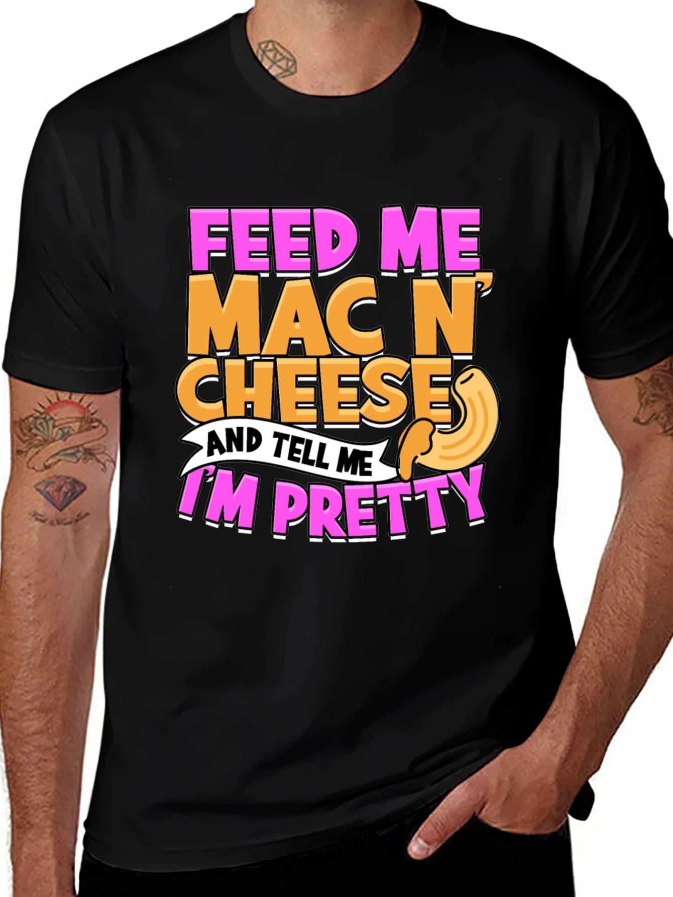 Variant 17 of Feed Me Mac N' Cheese Funny T-Shirt