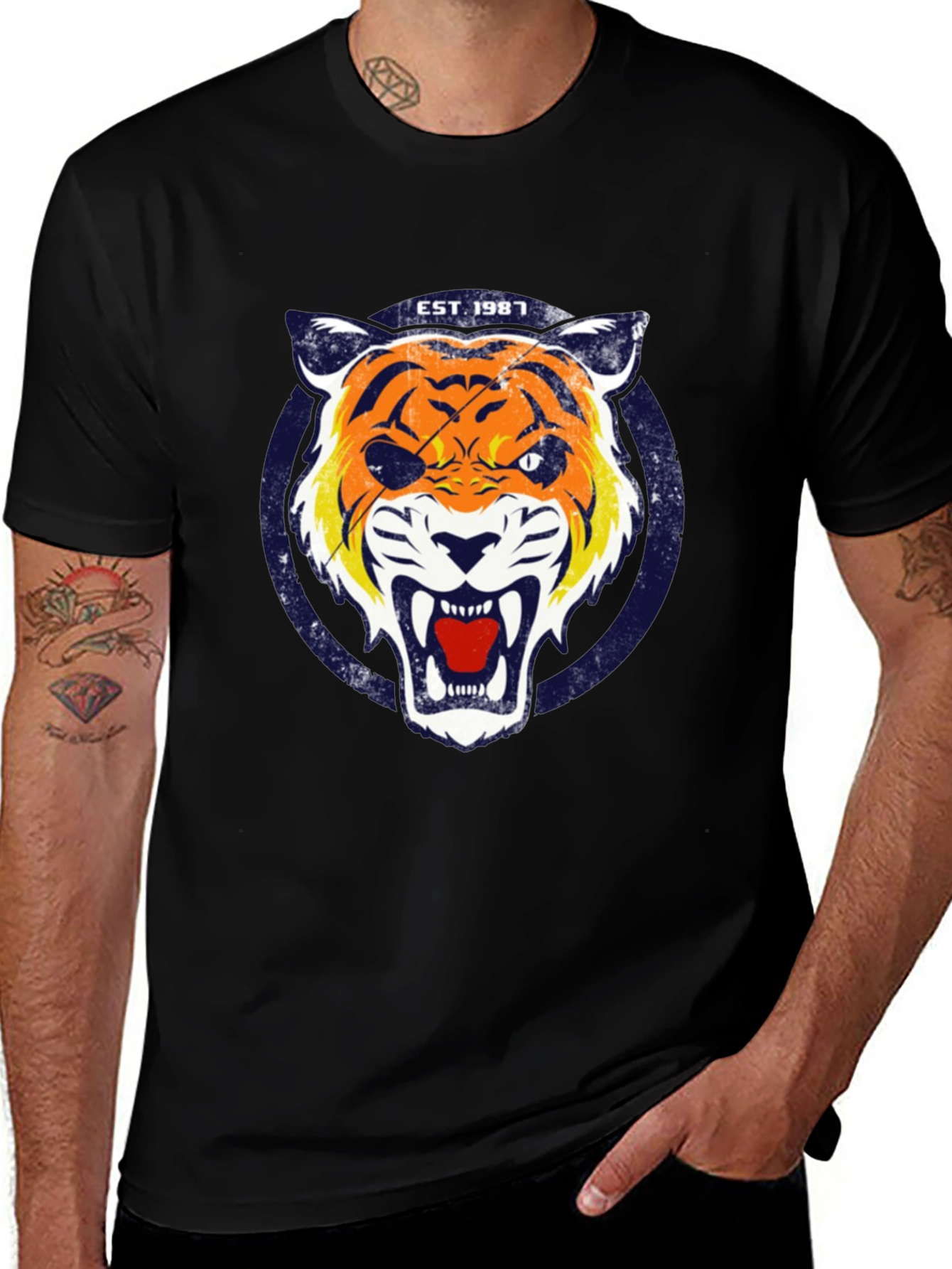 Variant 18 of Est. 1987 Tiger Graphic T-Shirt