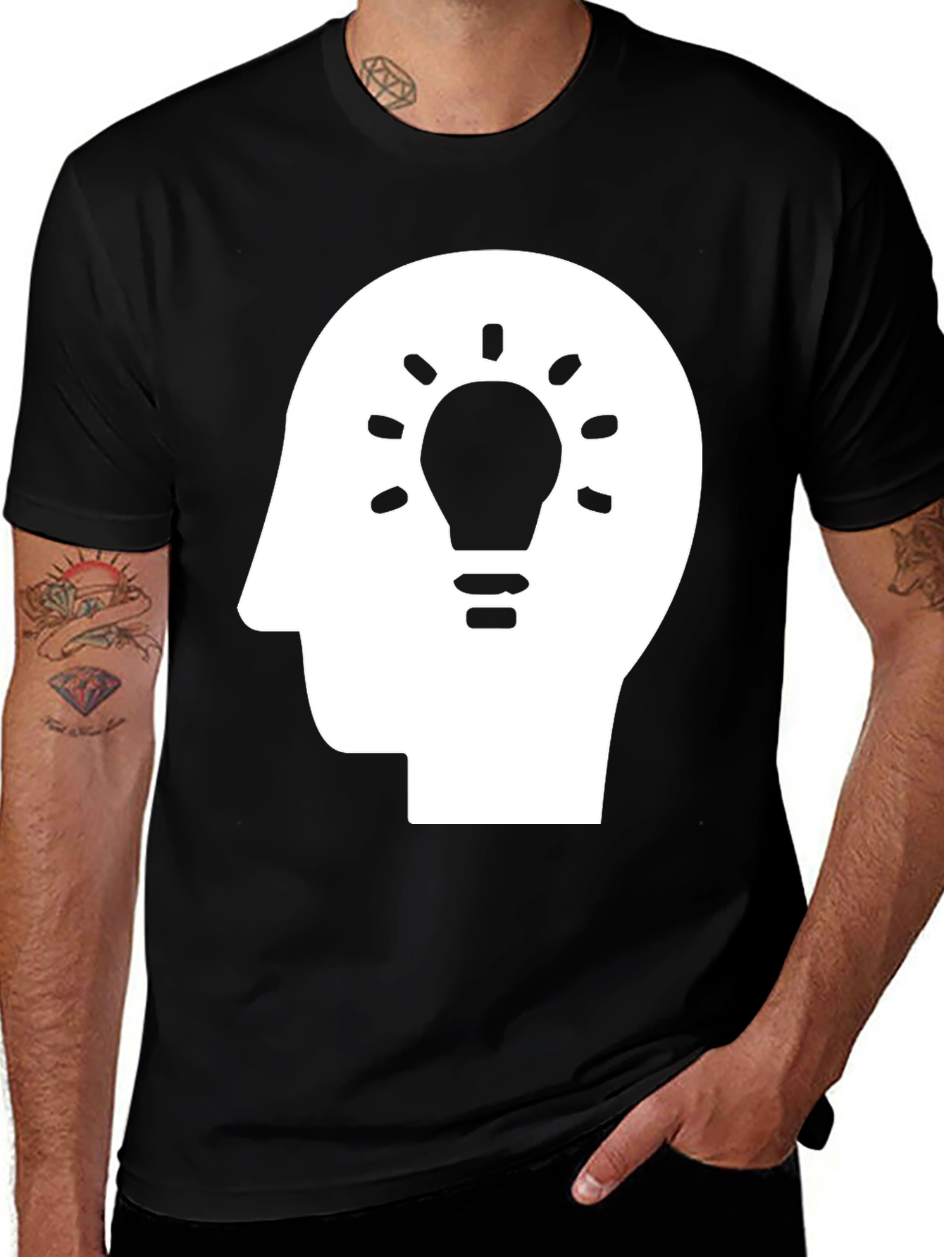 Variant 22 of Thinker Tee - Brainstorm Idea T-Shirt