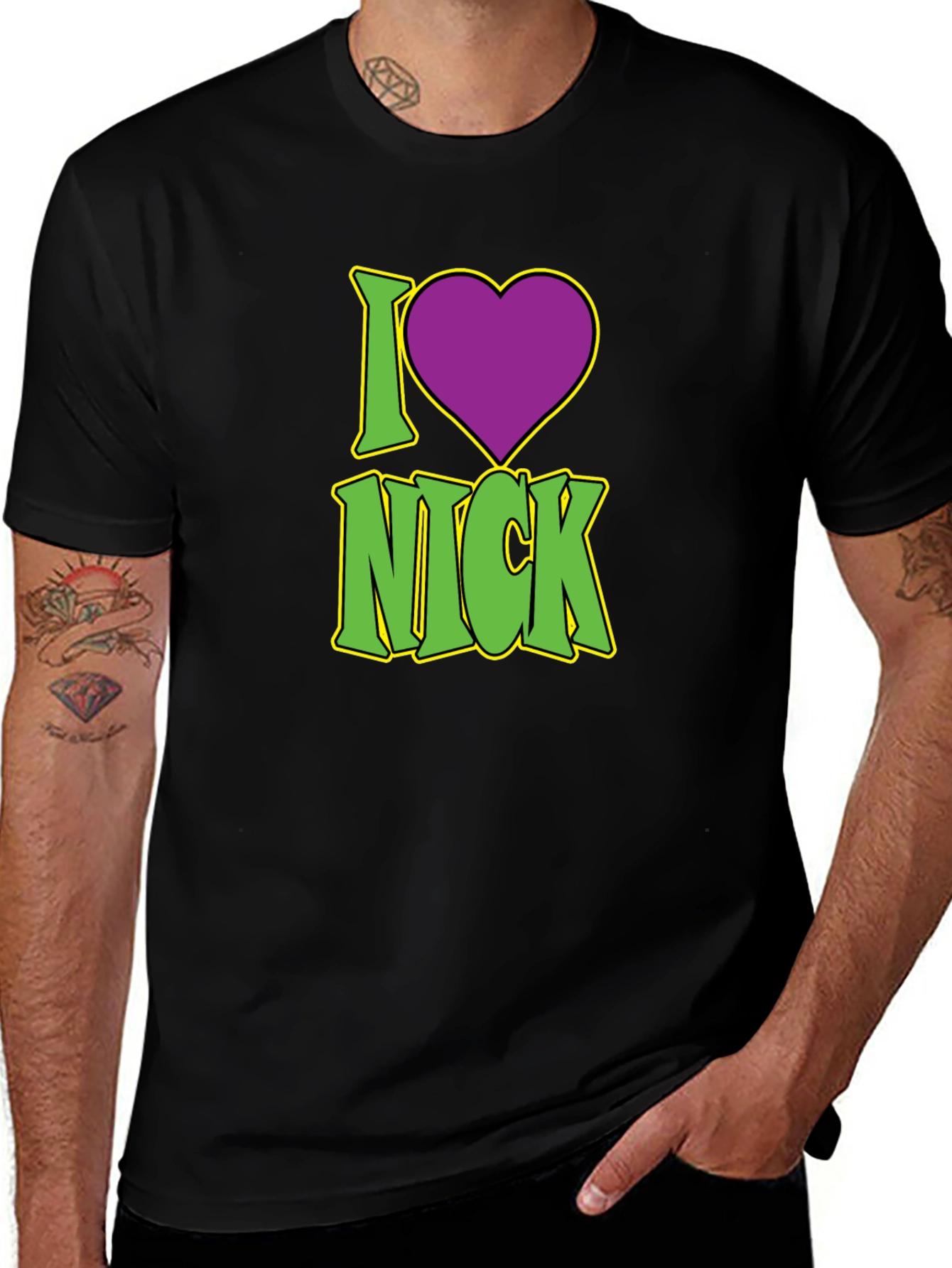Variant 11 of I Heart Nick - Graphic Novelty T-Shirt