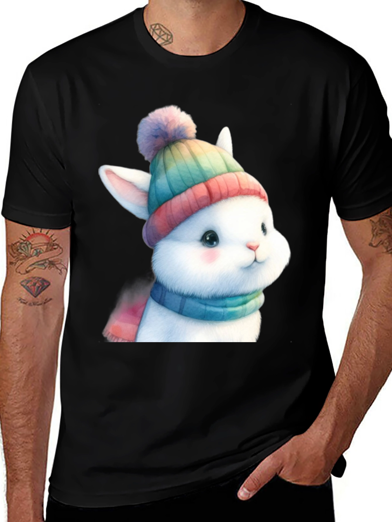 Variant 13 of Winter Bunny T-Shirt - Cute & Cozy