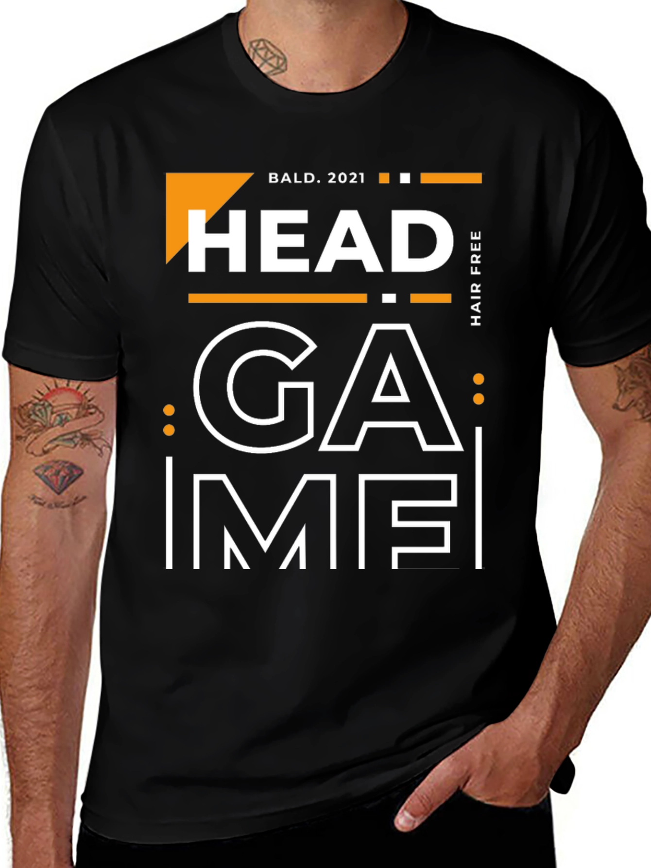 Variant 19 of Bald Head Game T-Shirt - Hair Free Since 2021