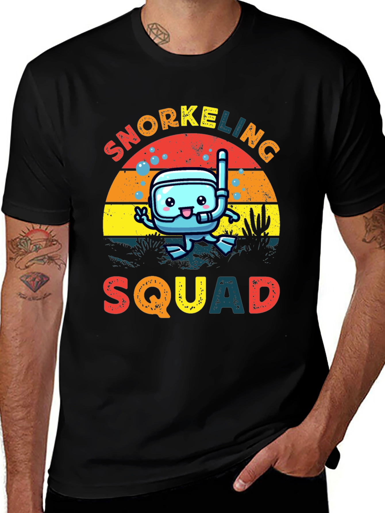 Variant 29 of Snorkeling Squad Tee - Fun Beach Adventure Shirt
