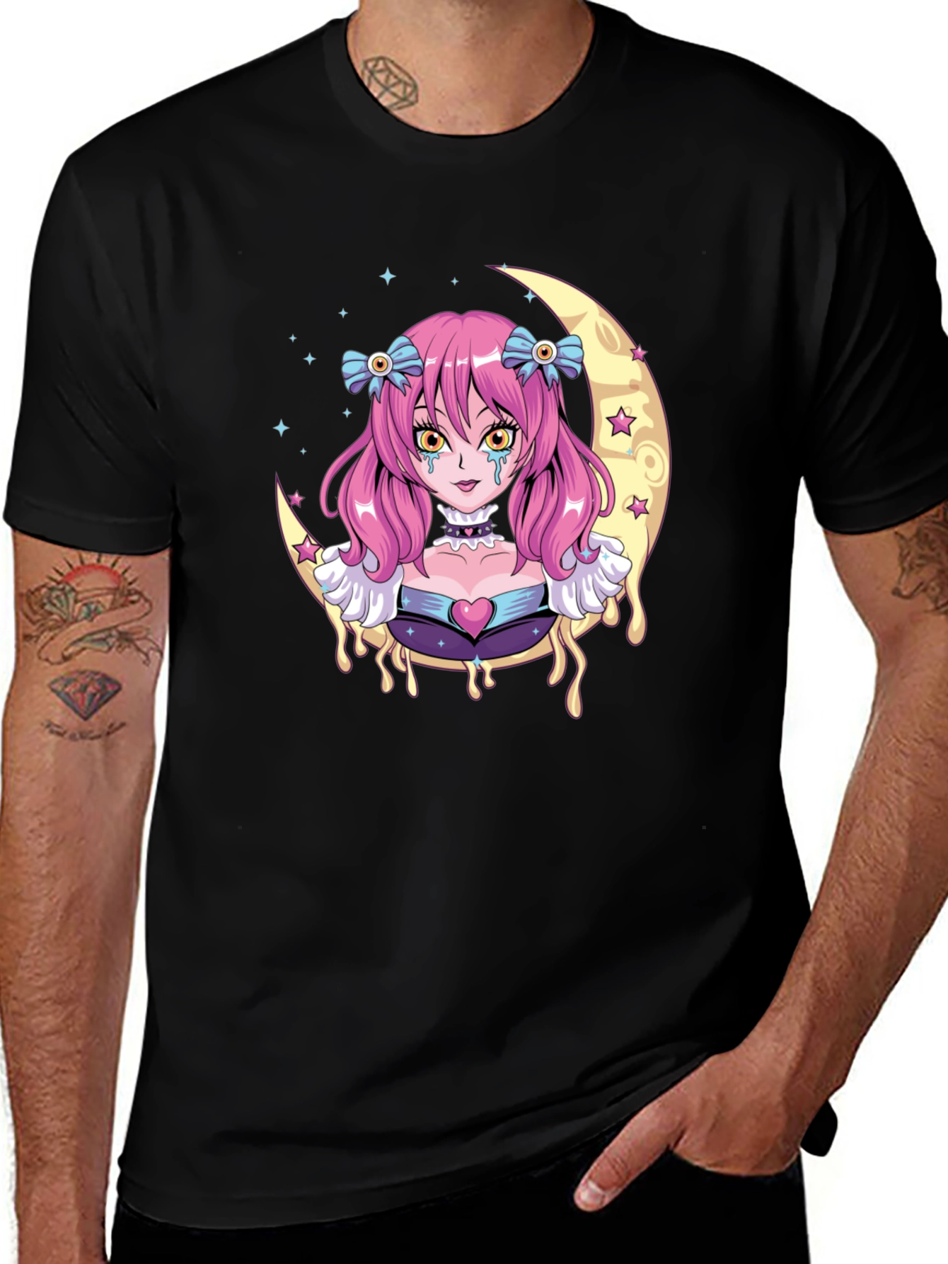 Variant 8 of Anime Moon T-Shirt - Kawaii Pastel Goth