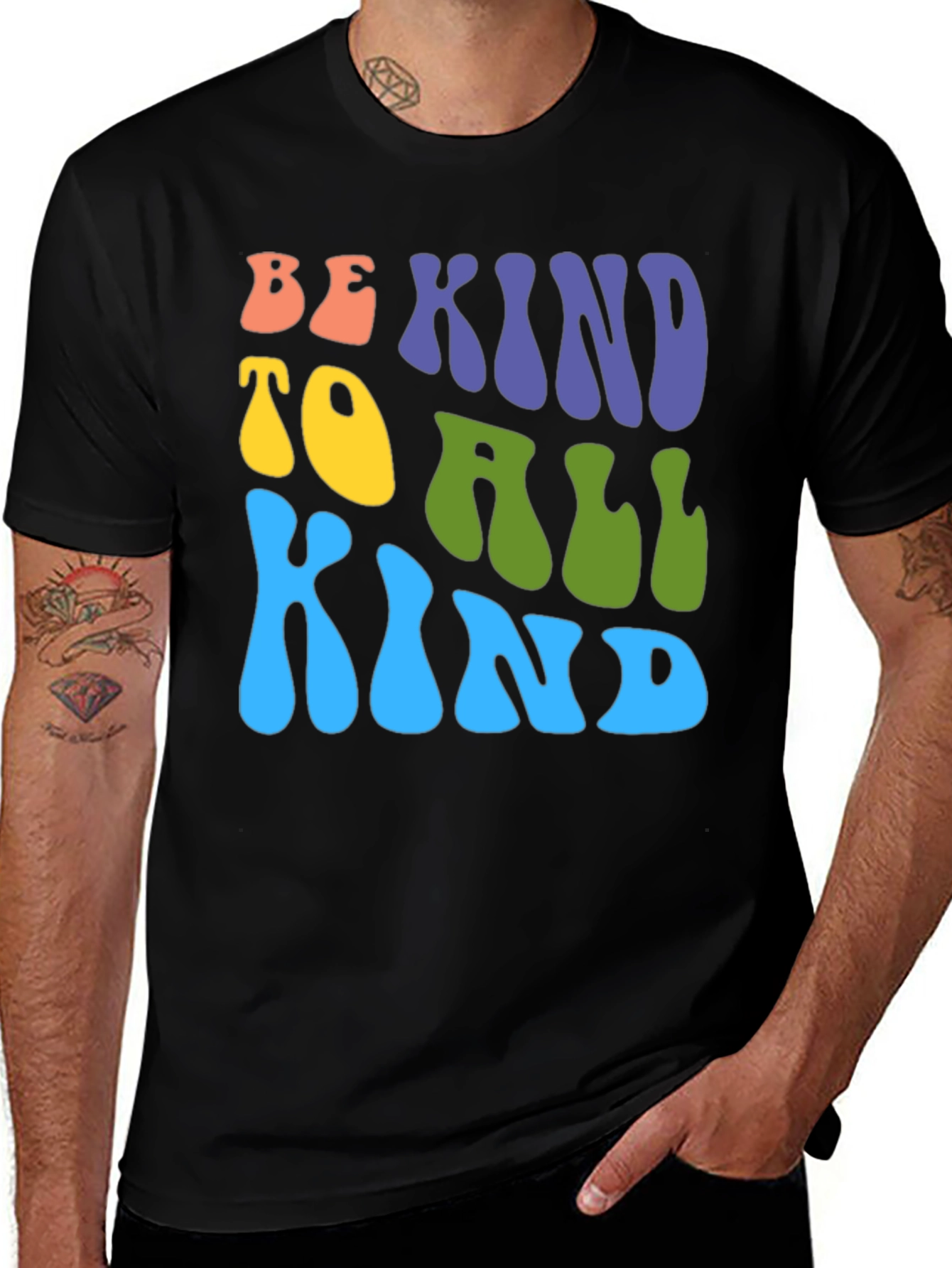 Variant 3 of Be Kind T-Shirt: Retro Style Graphic Tee