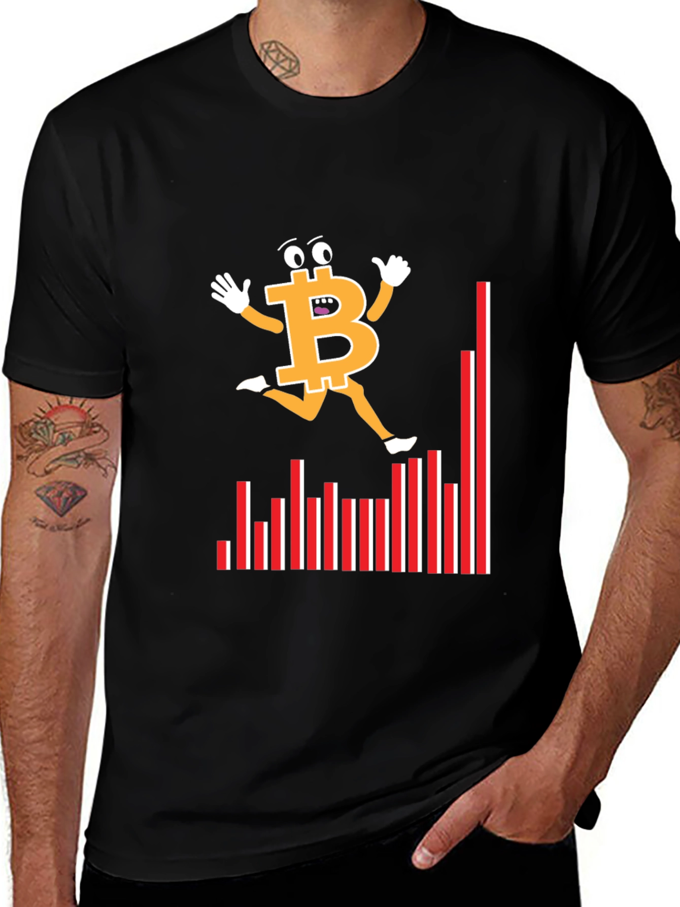 Variant 22 of Bitcoin Run T-Shirt