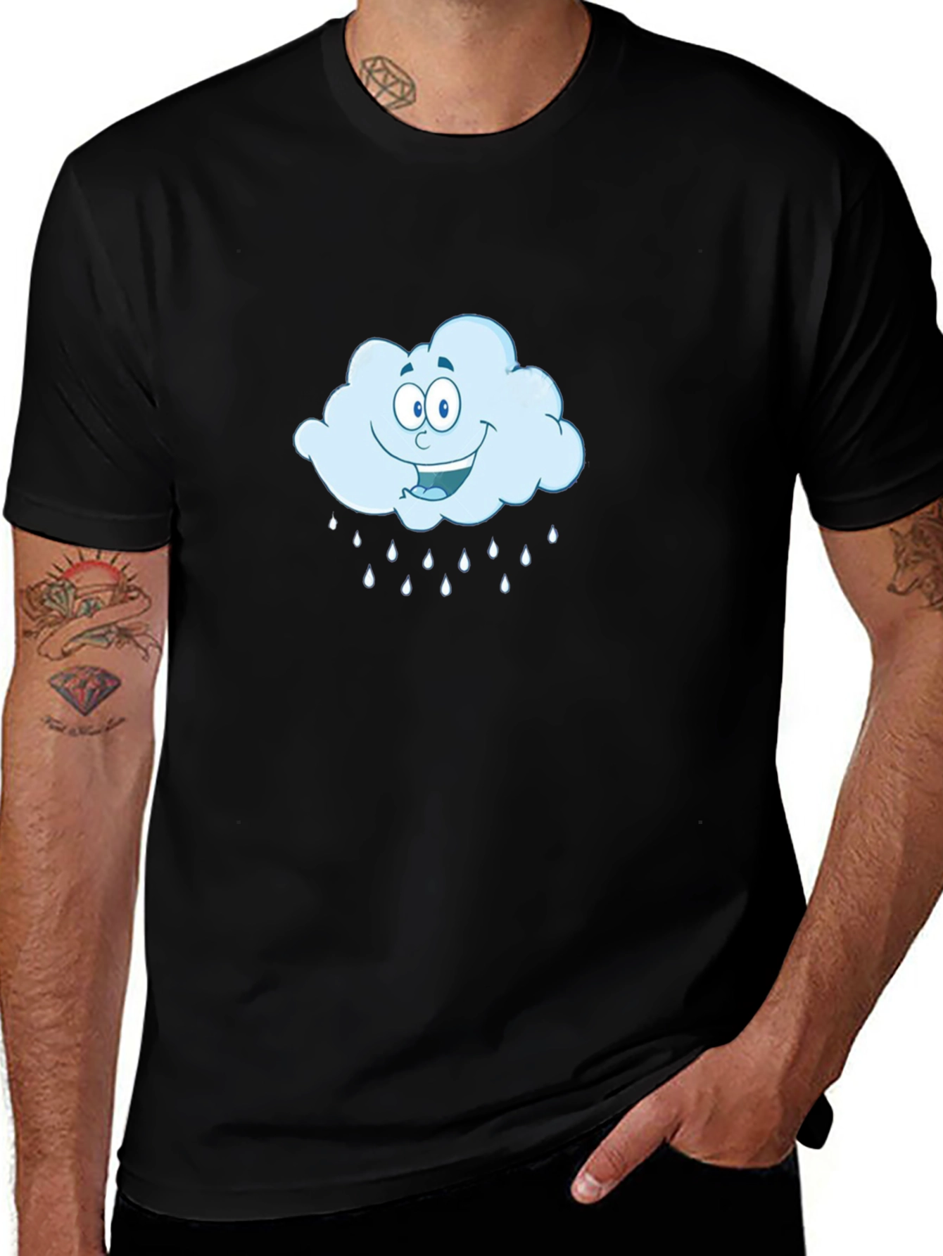 Variant 17 of Rainy Cloud Graphic T-Shirt