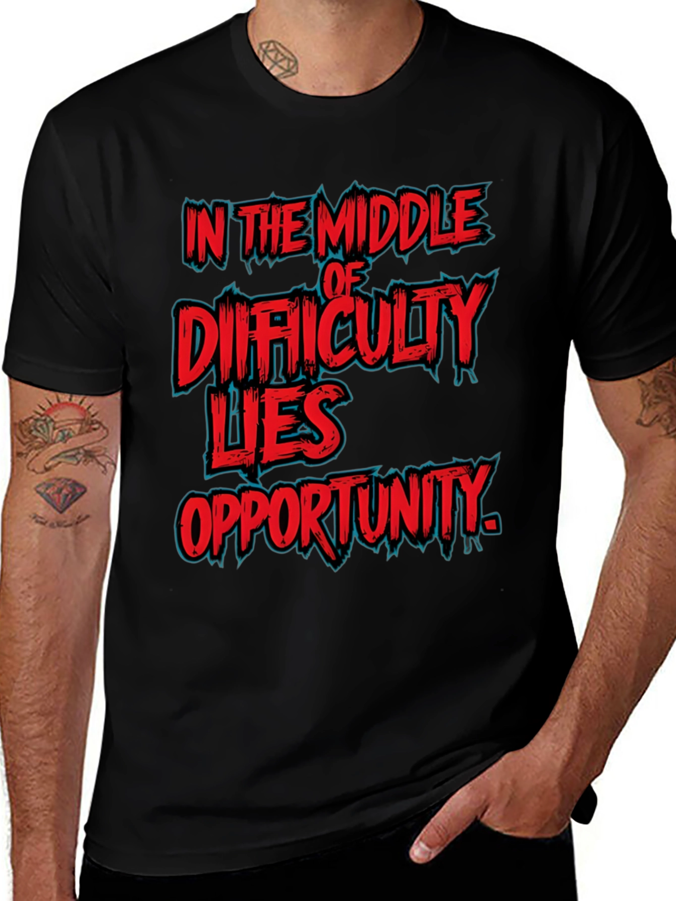 In the Middle of Difficulty Lies Opportunity T-Shirt