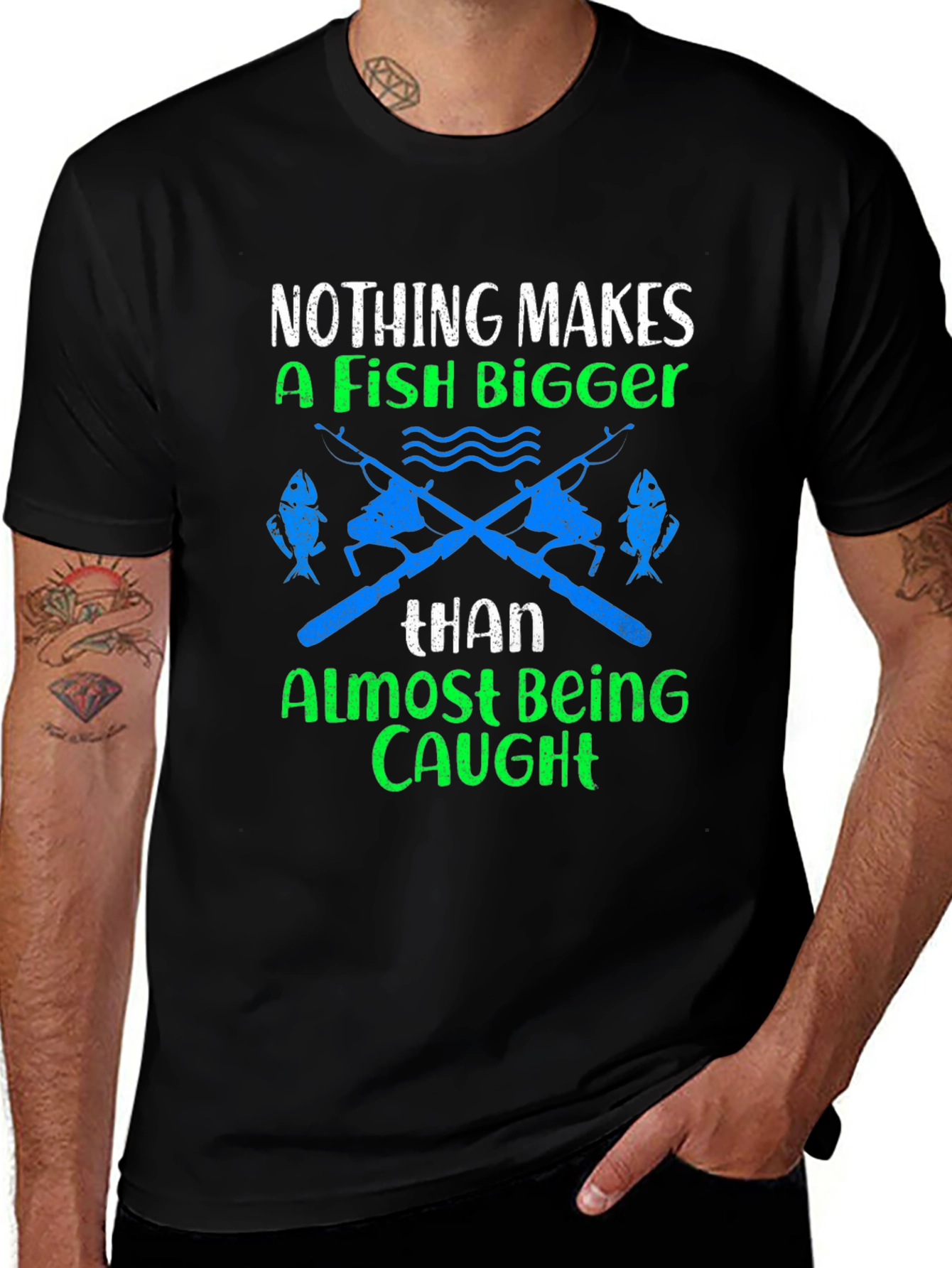Variant 20 of Fishing Humor Graphic T-Shirt