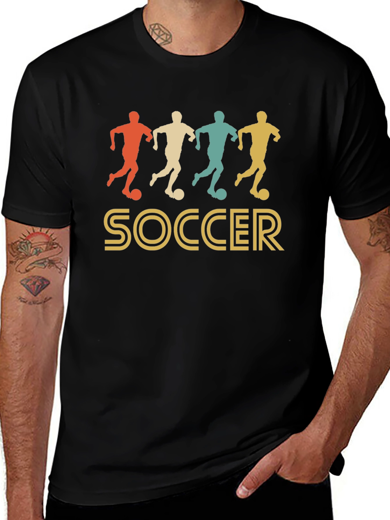 Variant 18 of Retro Soccer T-Shirt - Vintage Style Tee