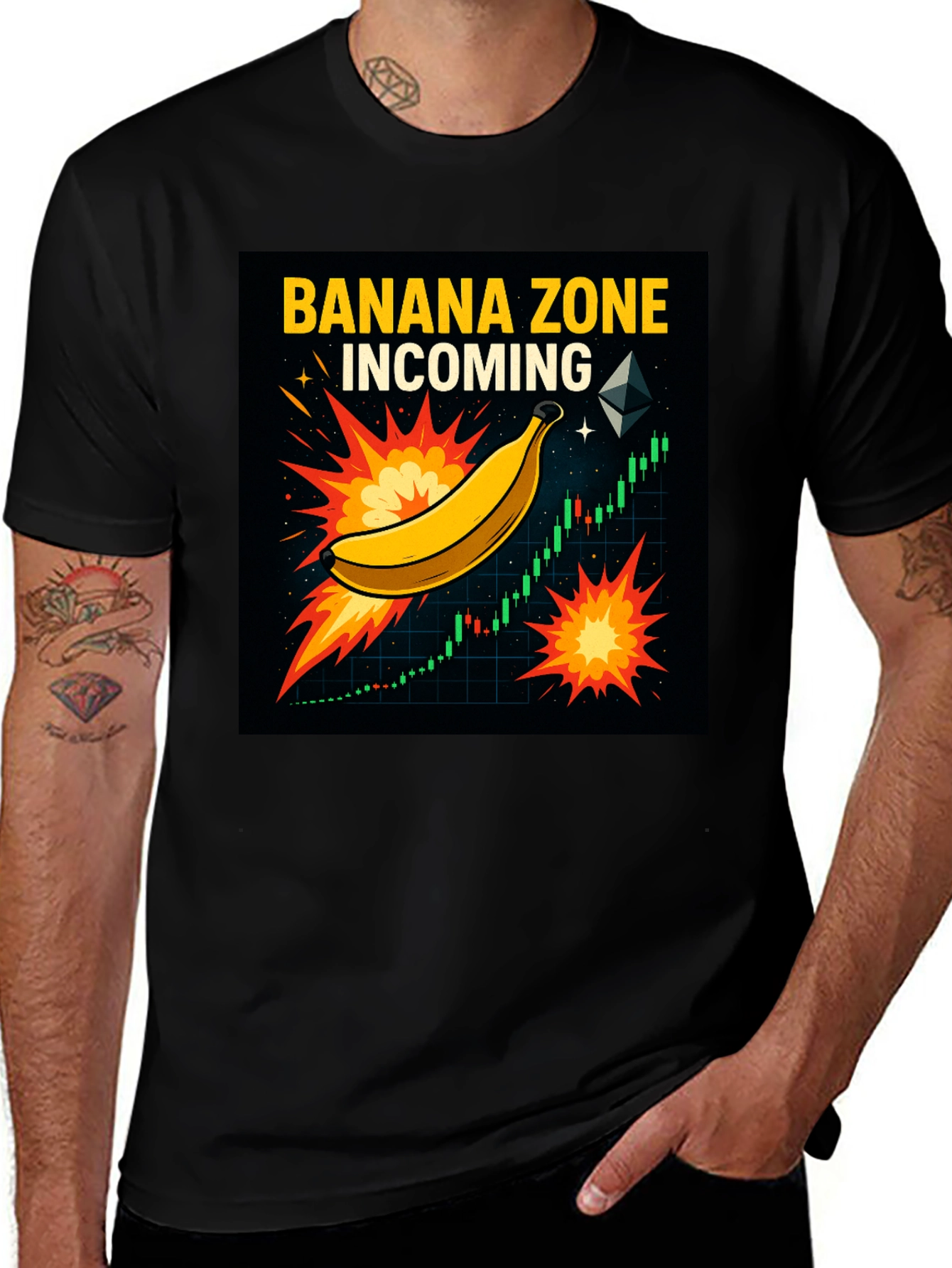 Banana Zone Incoming Graphic Tee